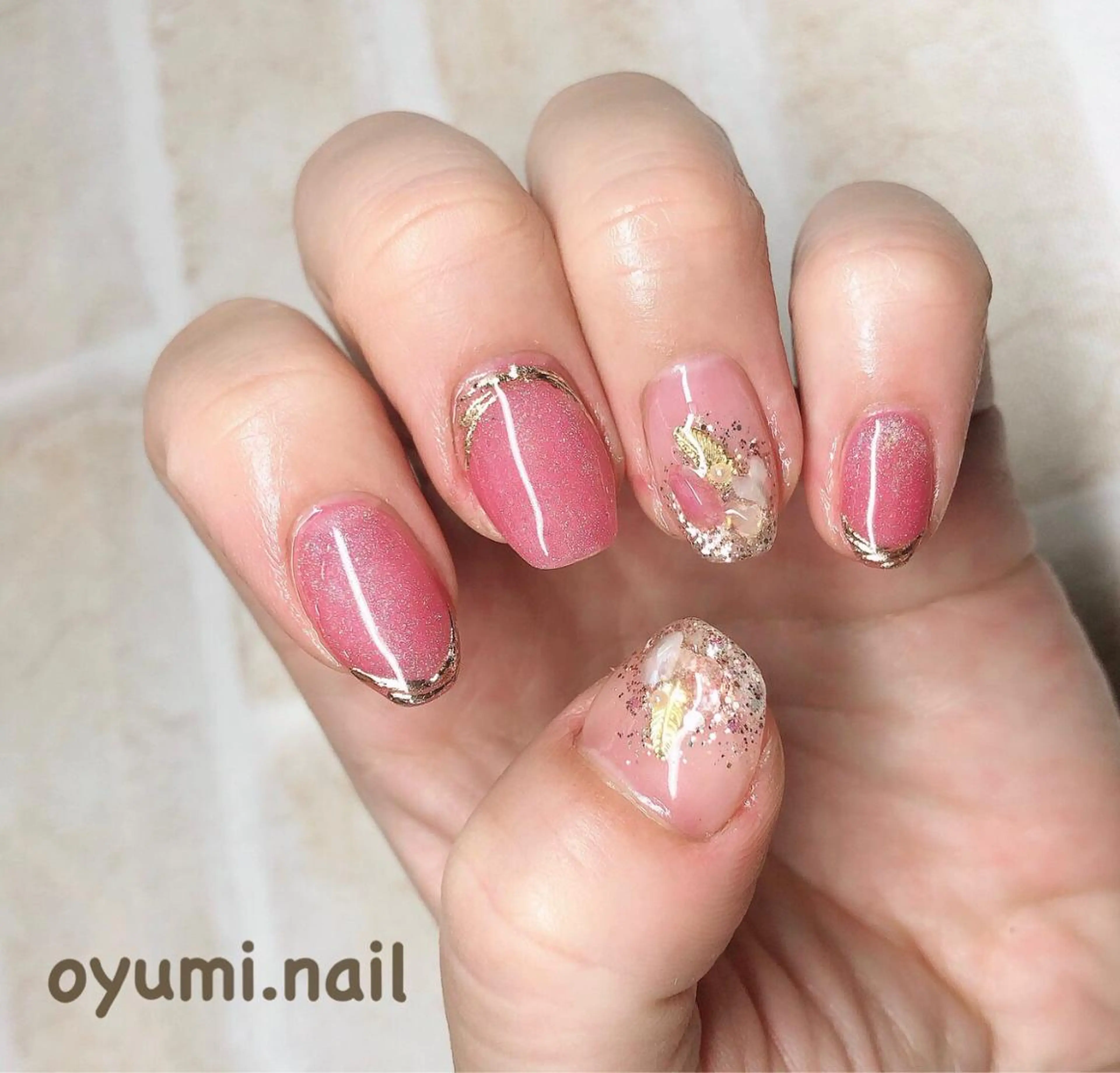 ネイル フレンチネイル ジェルネイル グラデーション マグネットネイル マグネットフレンチ ハンドネイル takanashi yumiのネイルデザイン