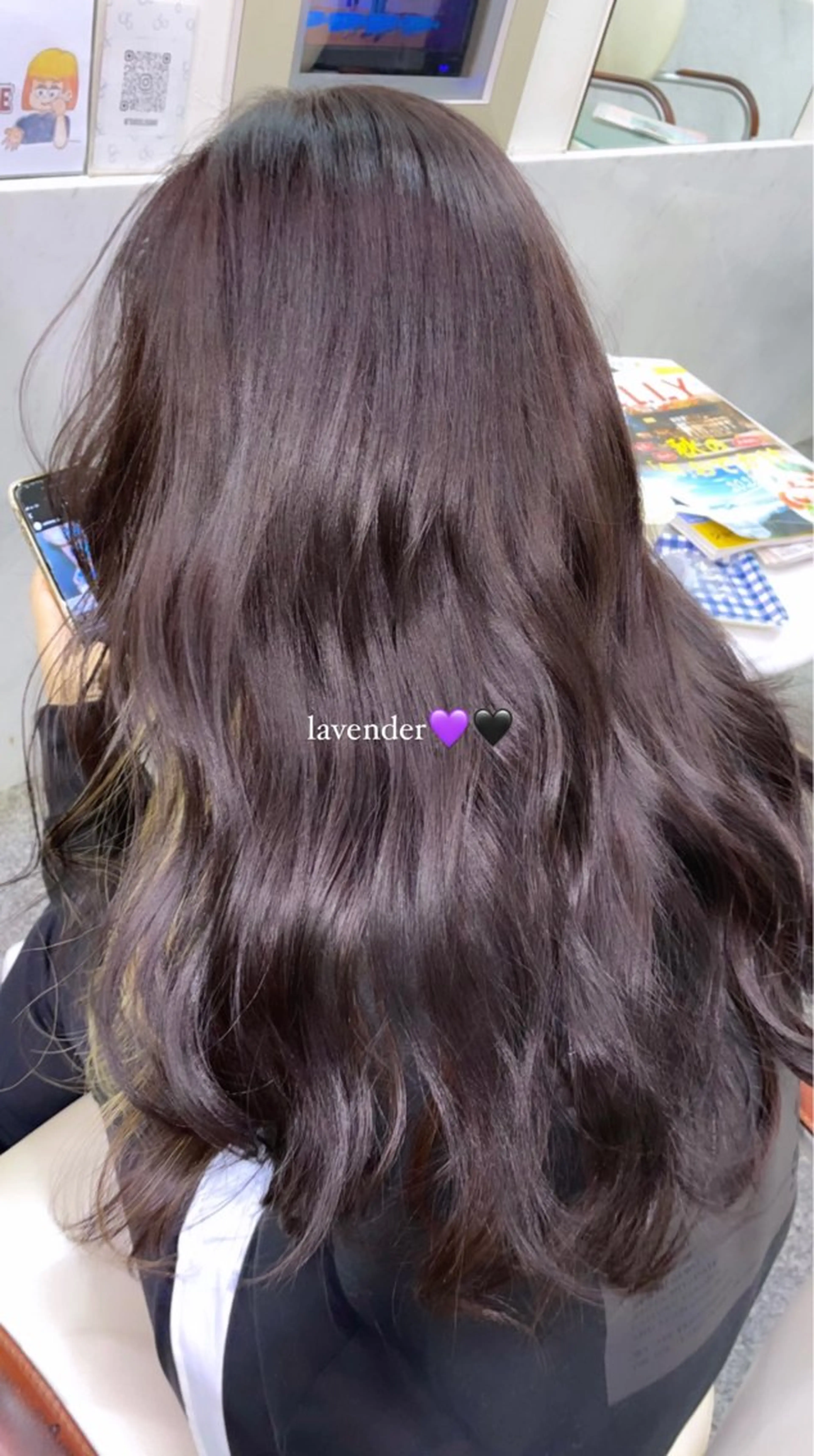カラー ブリーチ ラベンダーカラー ブリーチなしカラー ハイトーン、ブリーチ 🤍足立里湖のヘアスタイル