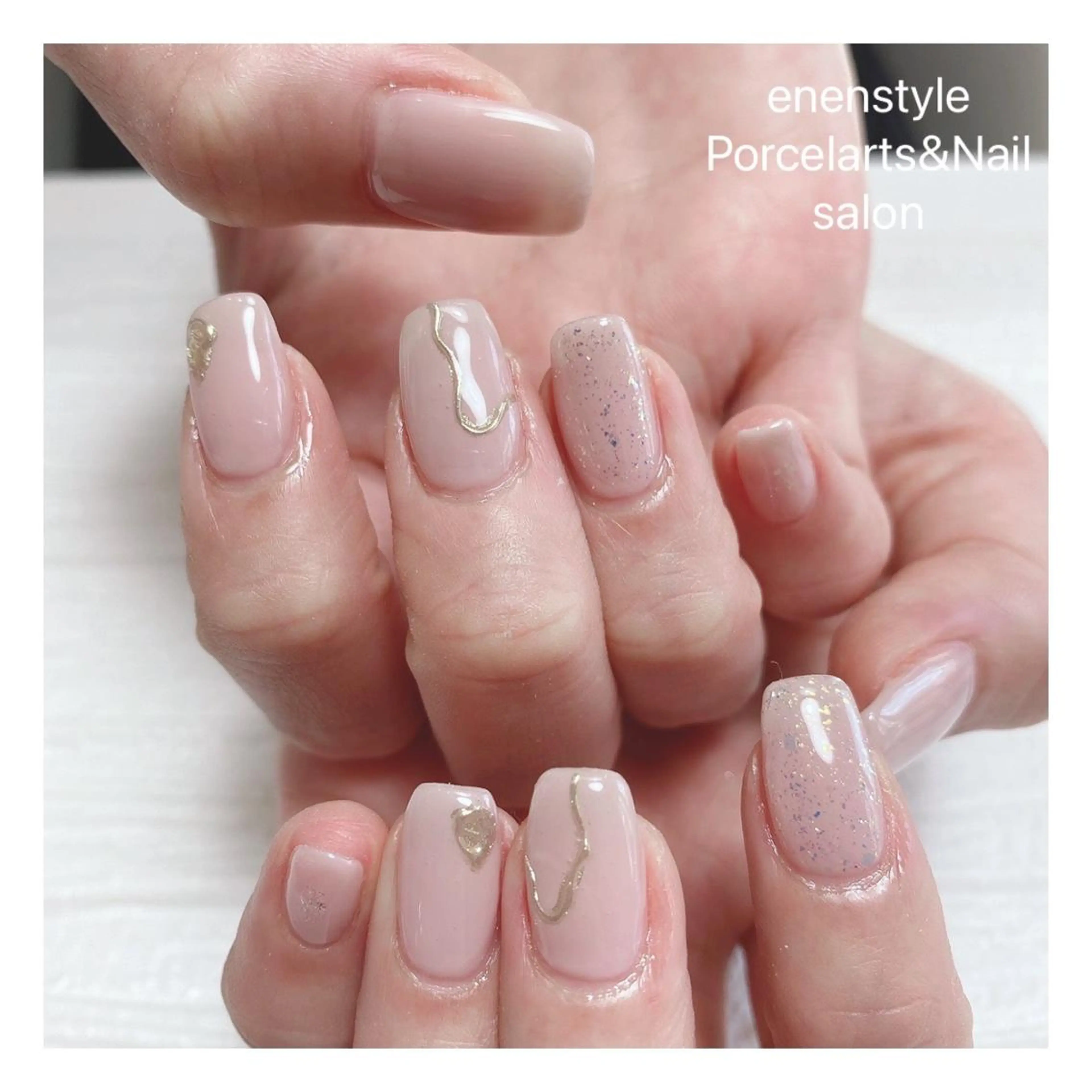 ミディアム ネイル ハンドネイル 👑enen style👑のネイルデザイン