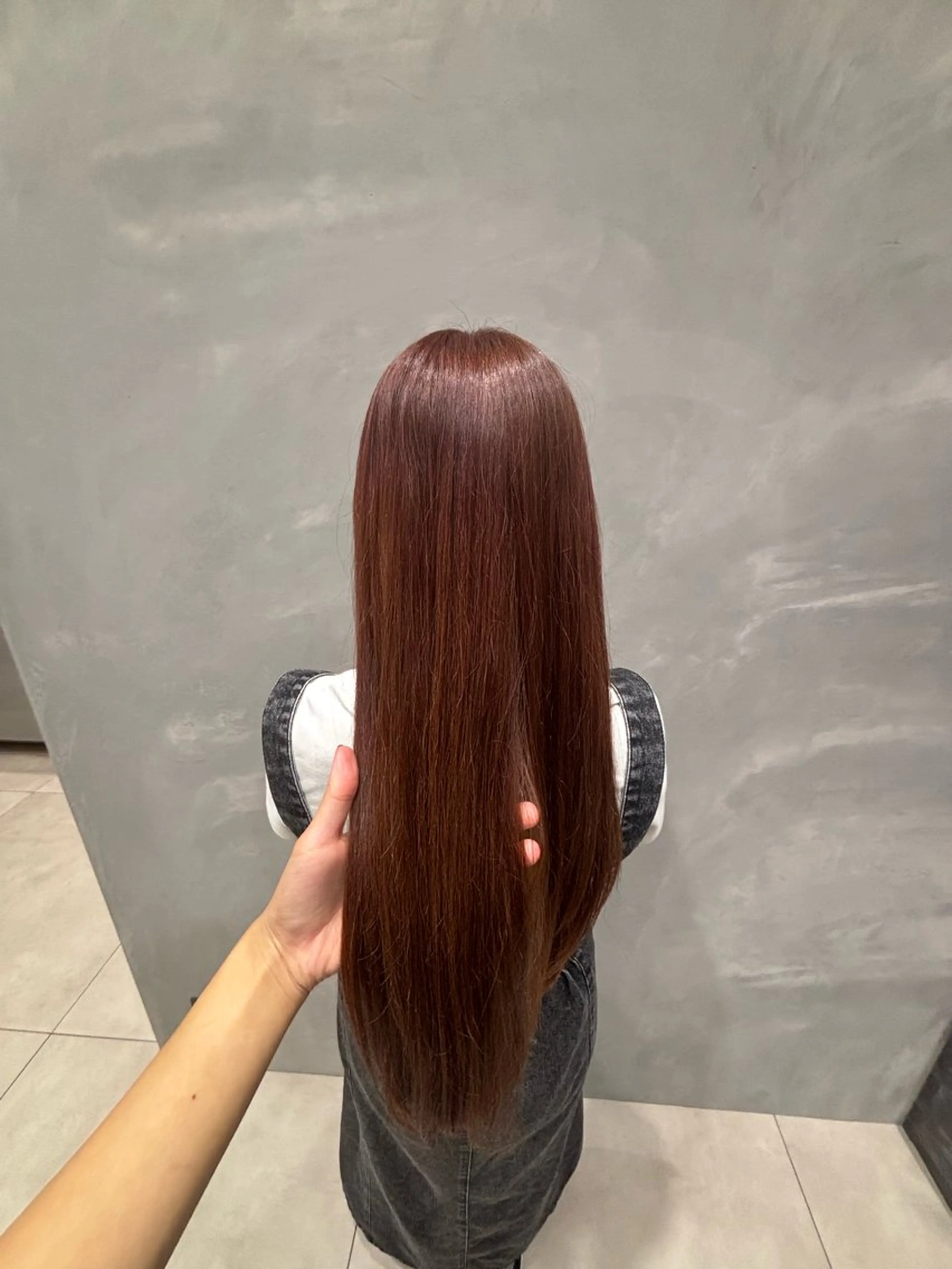 🩷ピンク系ワンカラー🩷＋1stepトリートメント🍑の写真