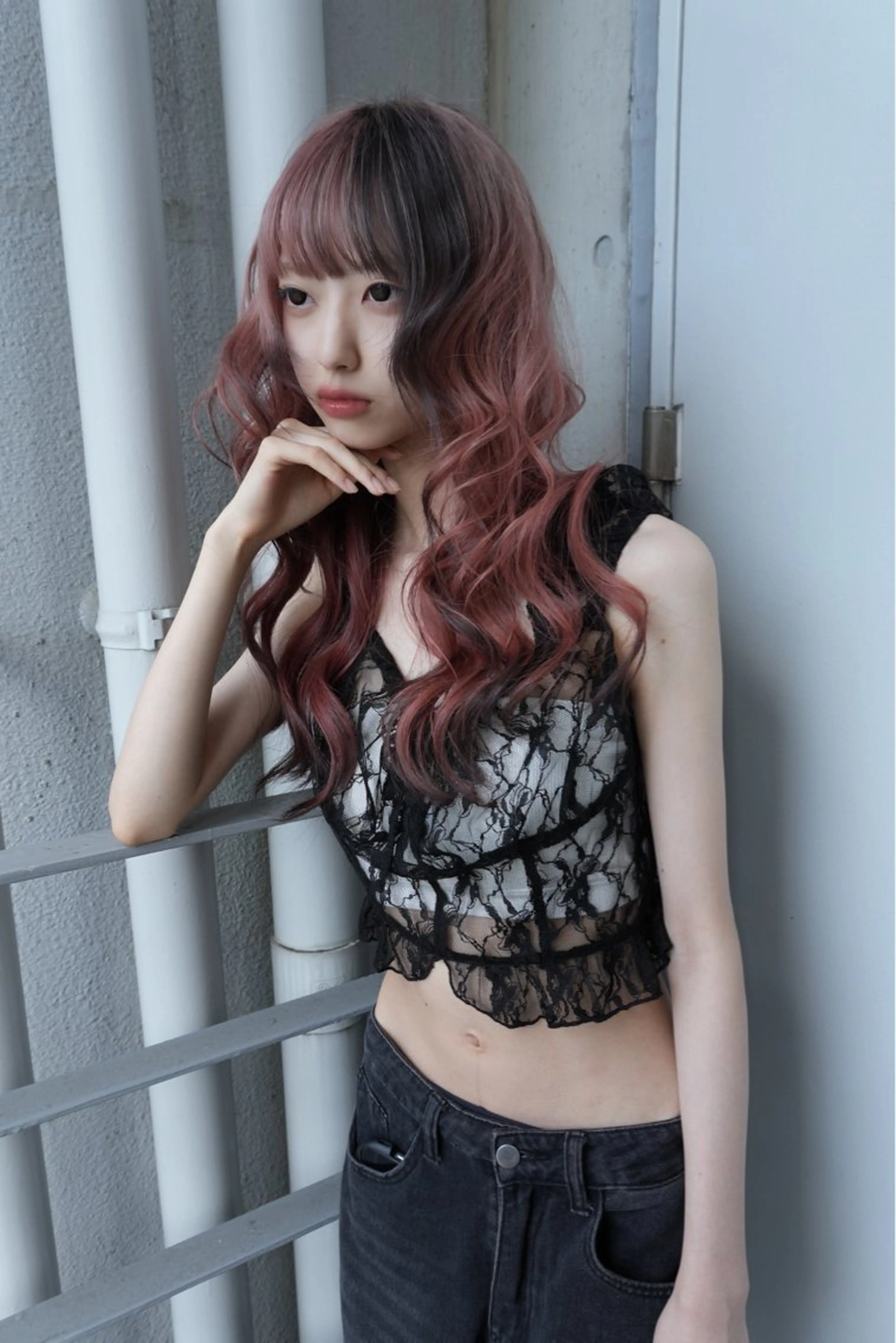 ロング ヘアカラー トリートメント 【⠀pia  】 レイカのヘアスタイル