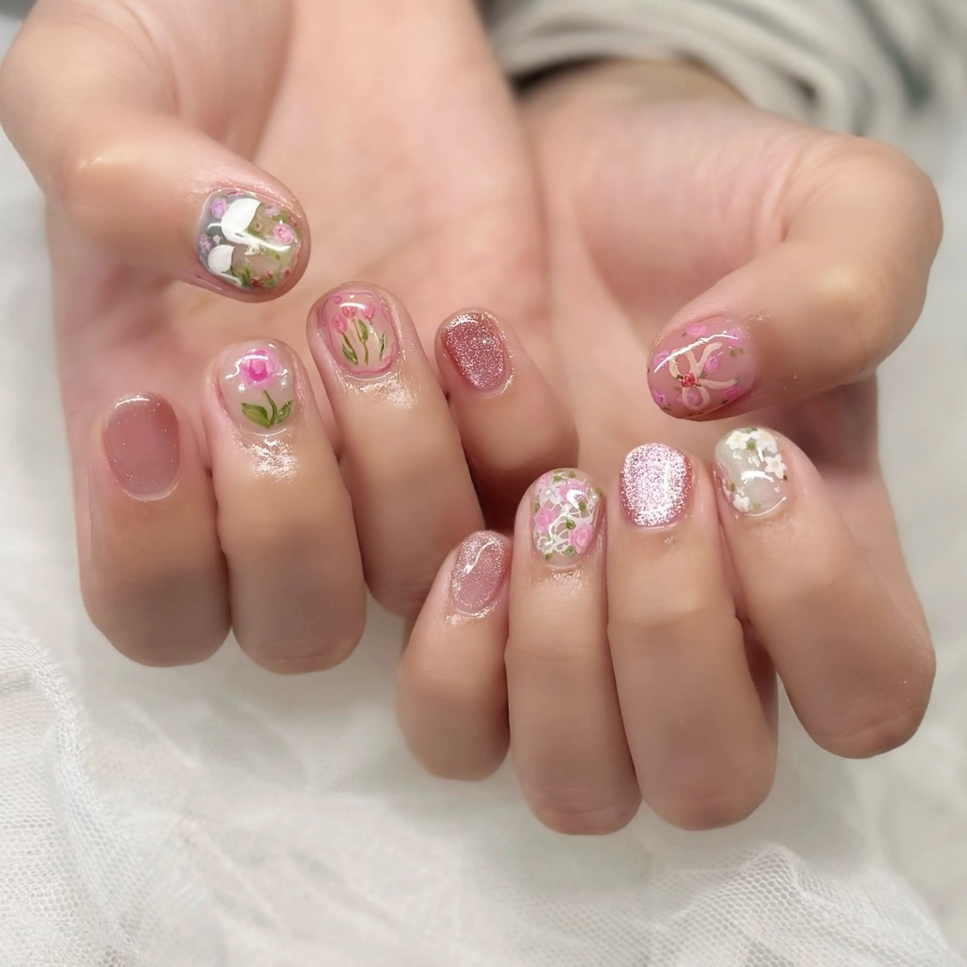 ネイル ハンドネイル 新井 ひなののネイルデザイン