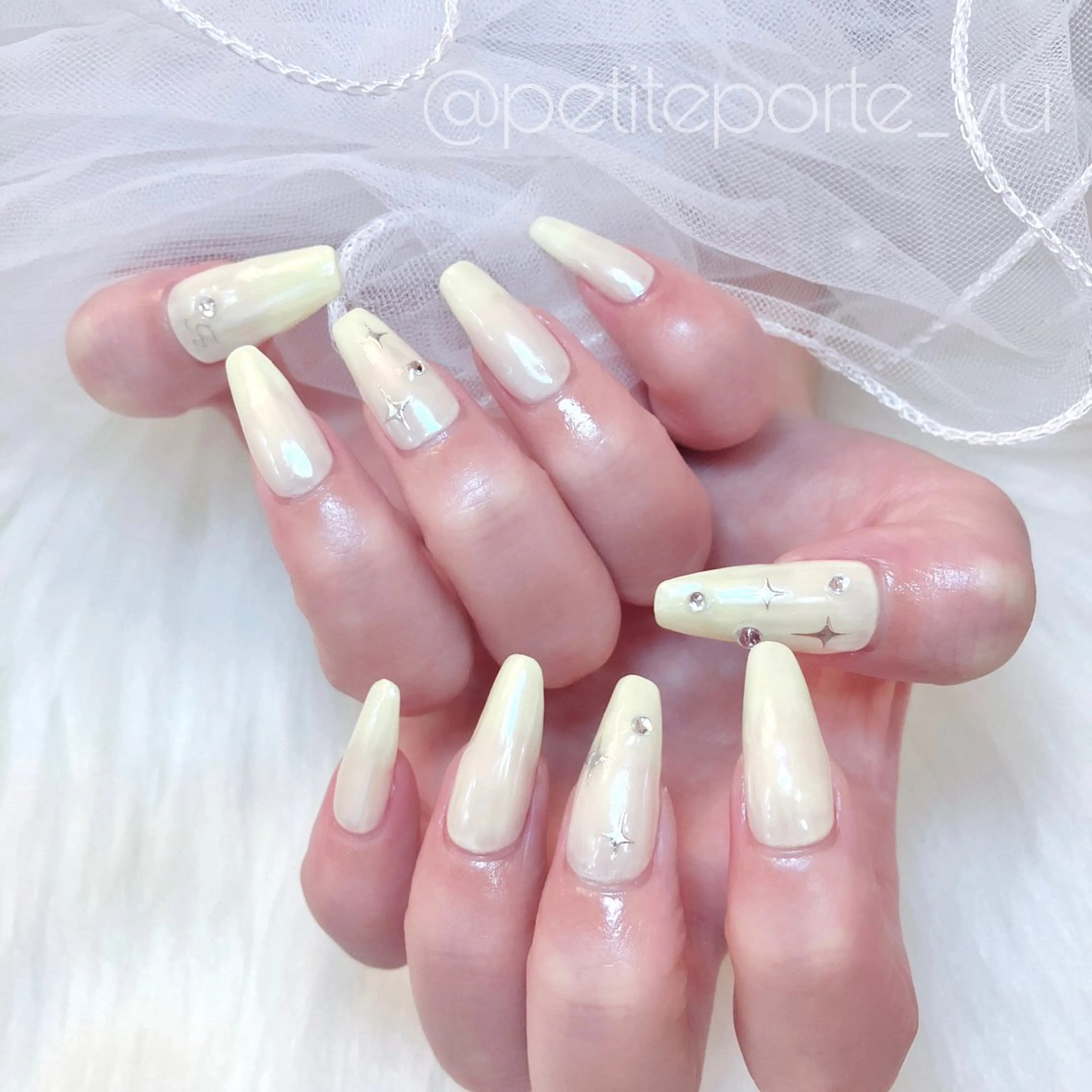 ネイル アートネイル ジェルネイル ロングネイル ミラーネイル パステルネイル ハンドネイル nailsalon petite porte所属・petite porteのネイルデザイン