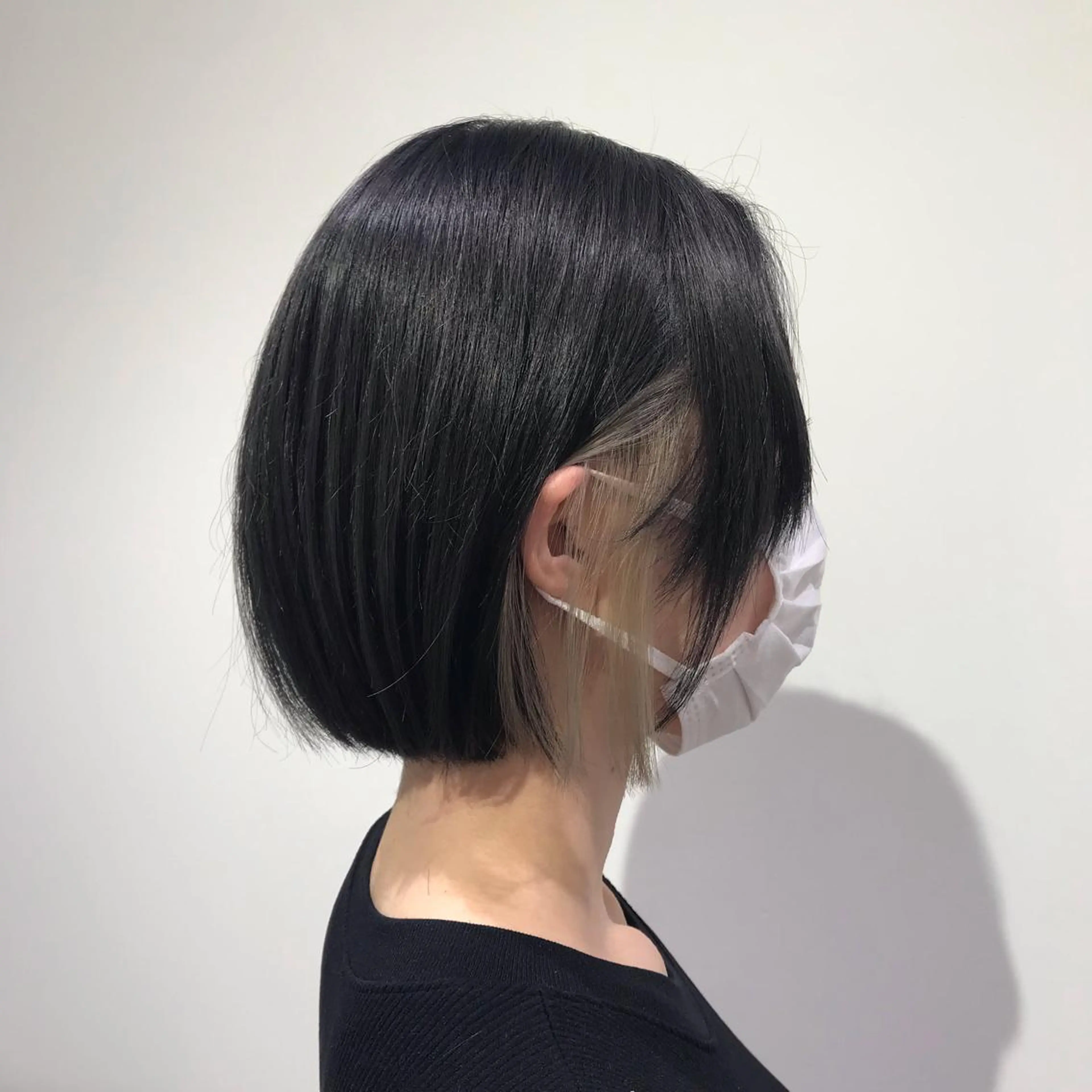 ミディアム カラー ベージュカラー ブルーカラー ブルージュ 透明感カラー イヤリングカラー ヘアカラー トリートメント 暖色カラー🌹 中山由梨のヘアスタイル
