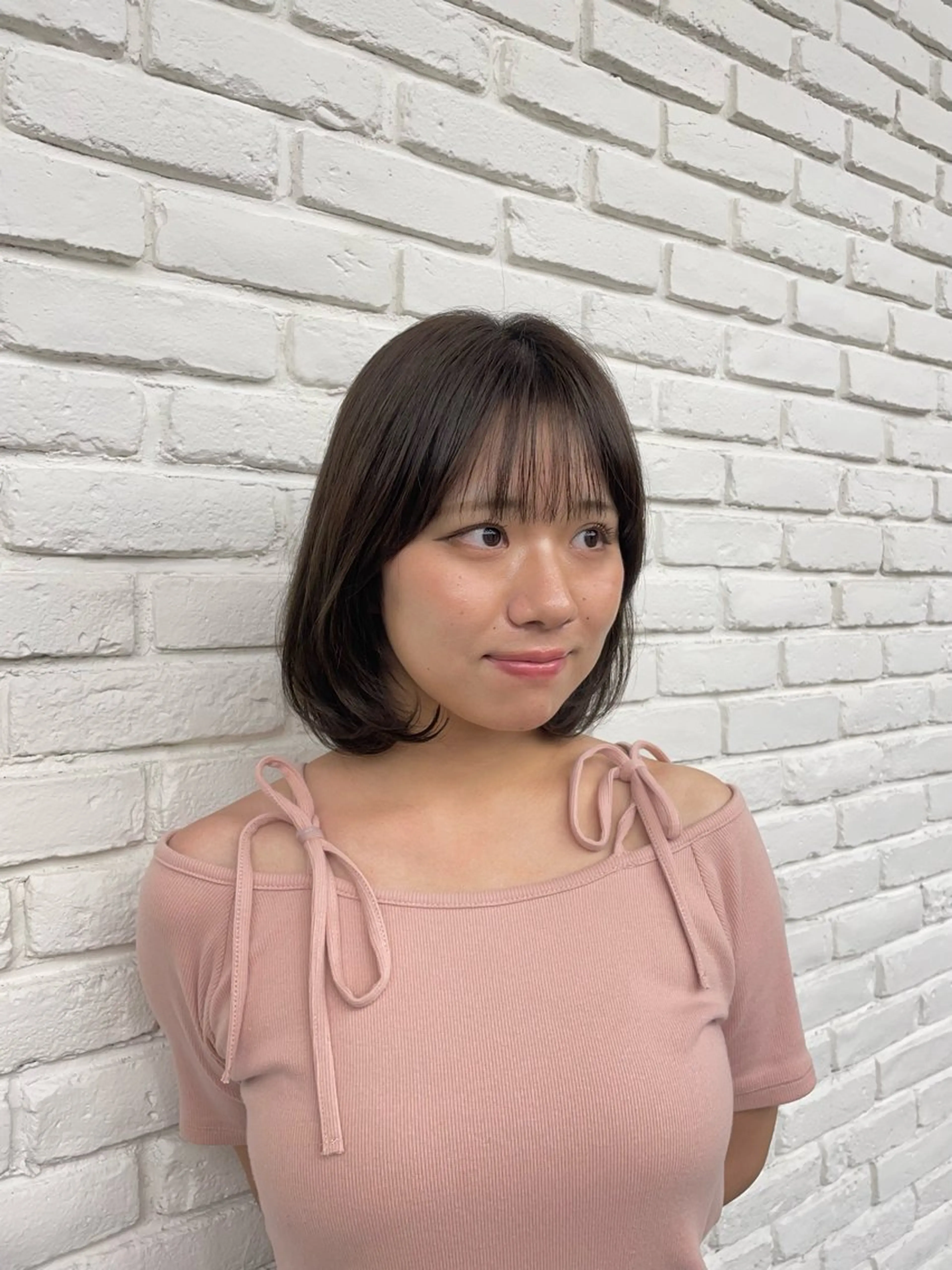 ショート ボブ カット トリートメント ヘアセット 🍑まき/カット /髪質改善カラー🍑のヘアスタイル