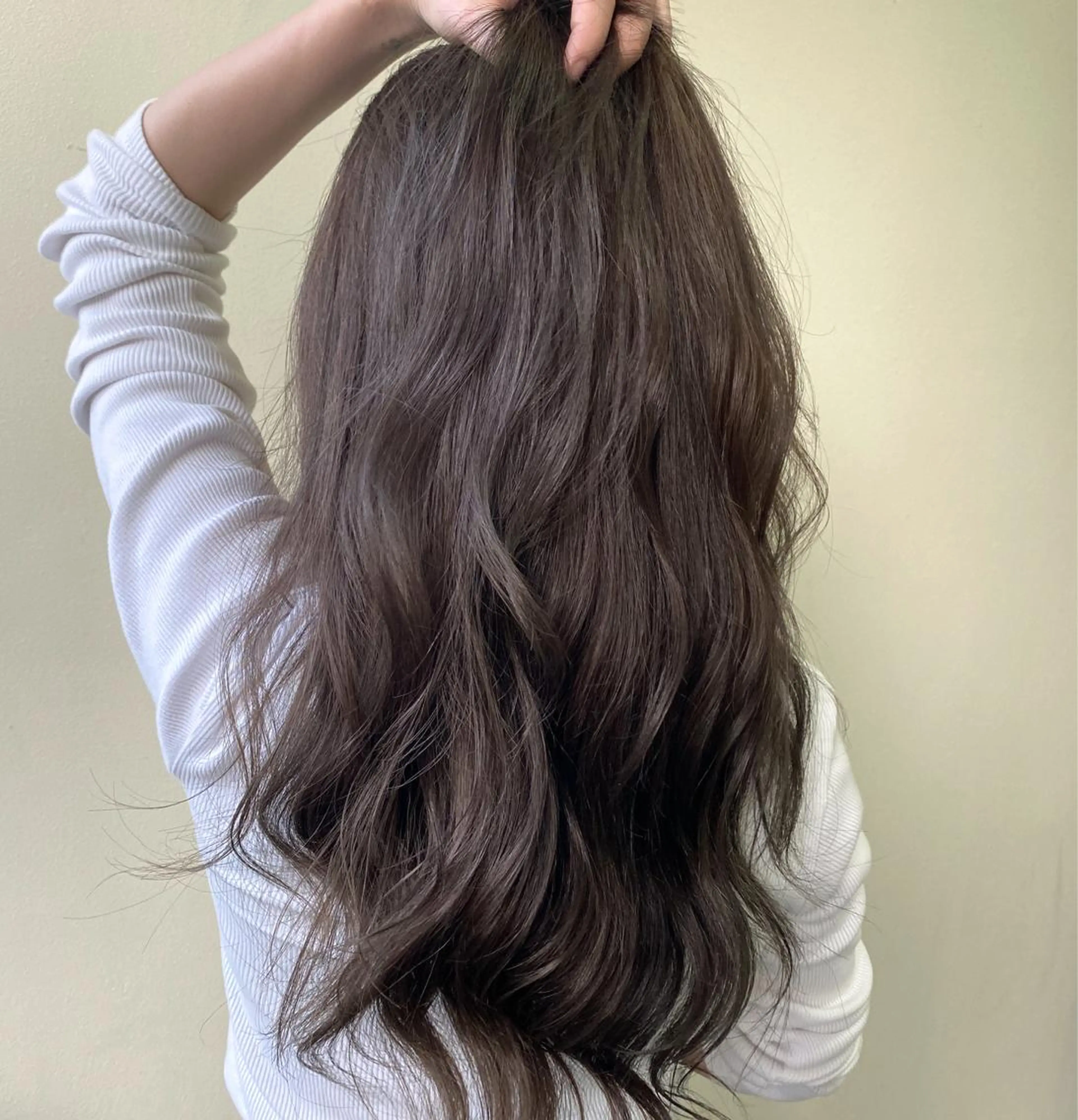 ロング カット ヘアカラー トリートメント 韓国ヘア🇰🇷 SAYAのヘアスタイル