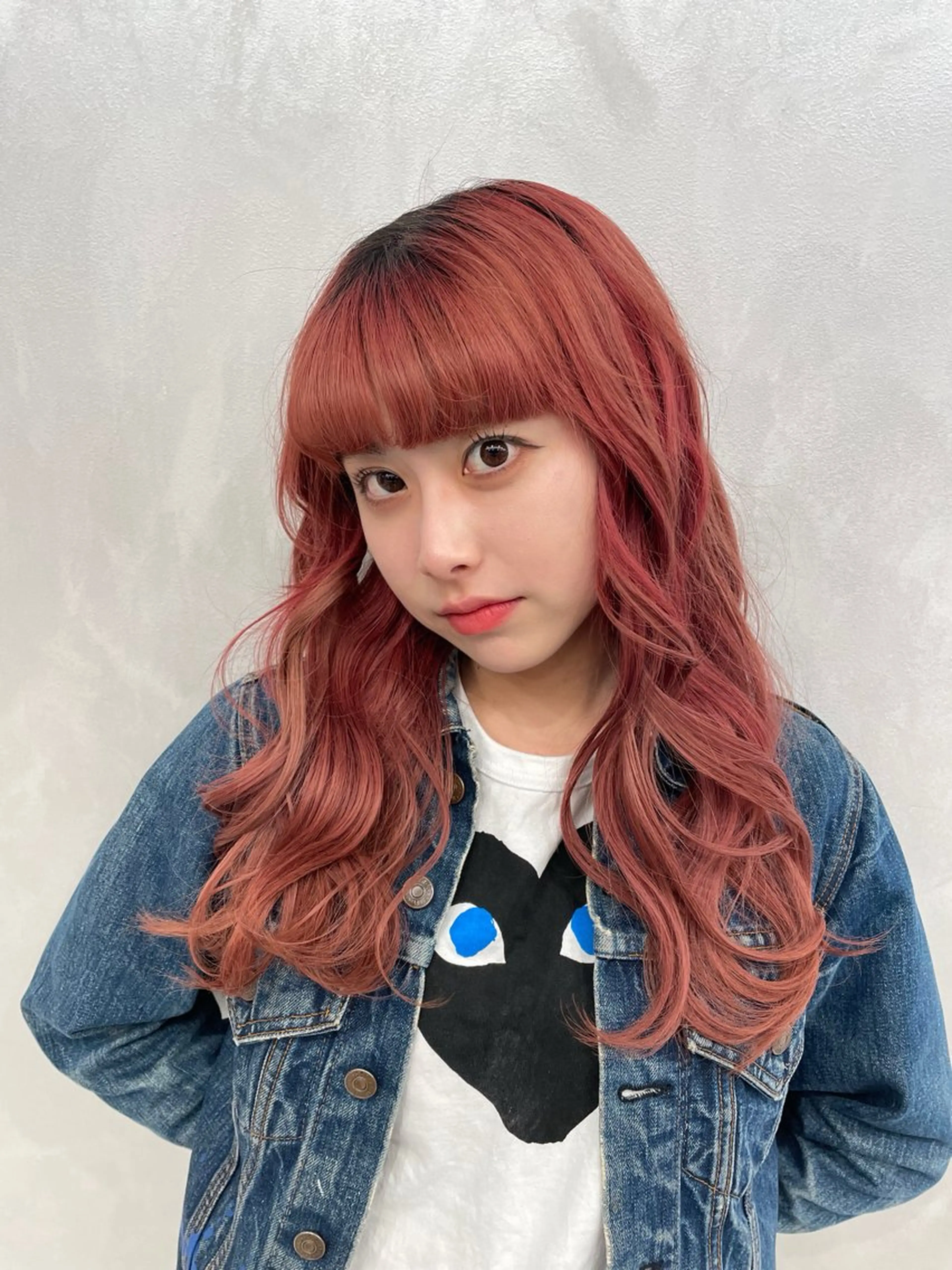 セミロング ✨韓国風レイヤー/ 透明感カラー🩶りくのヘアスタイル