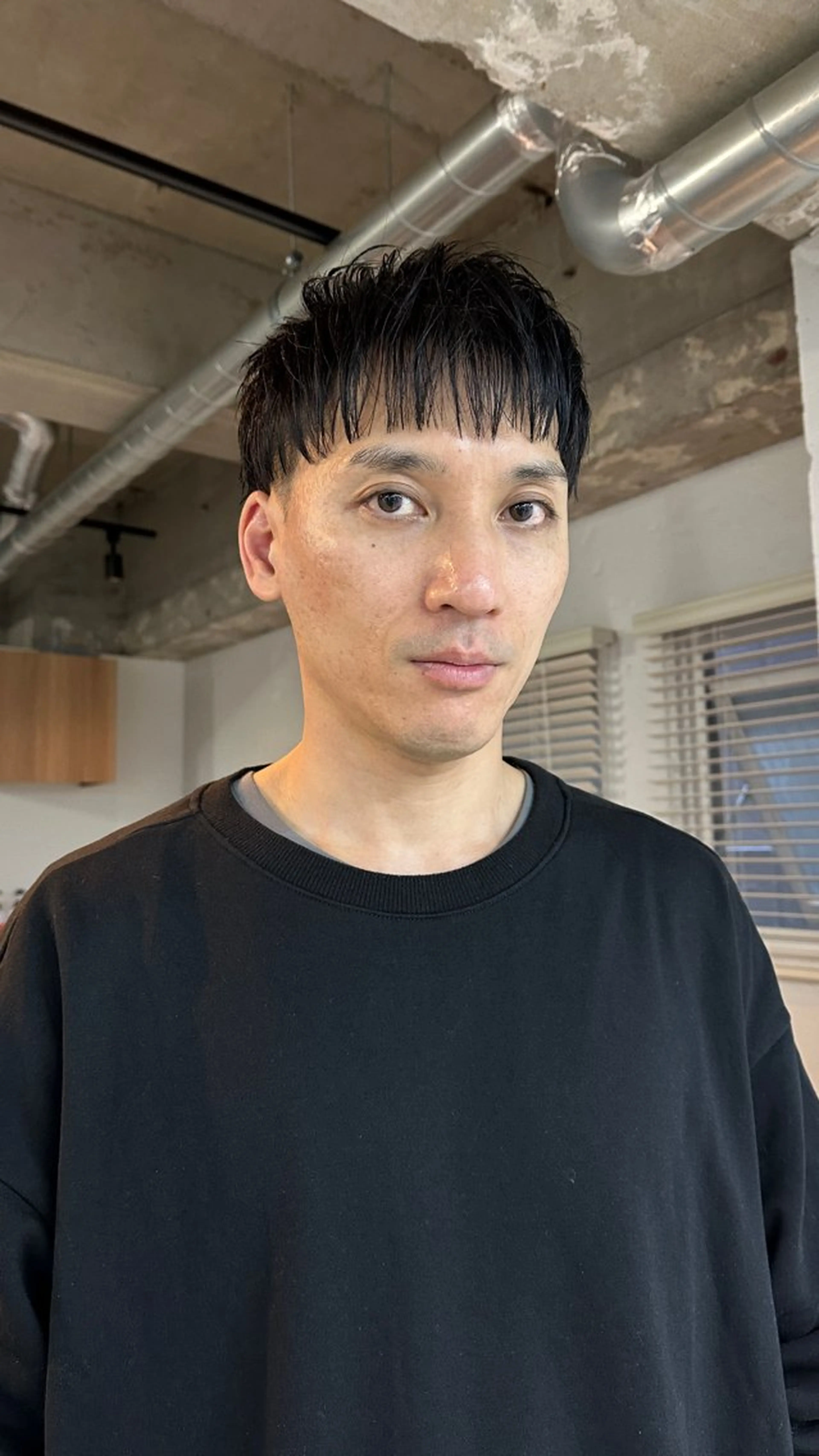 ショート メンズ カット トリートメント YUNA★ メンズパーマのヘアスタイル