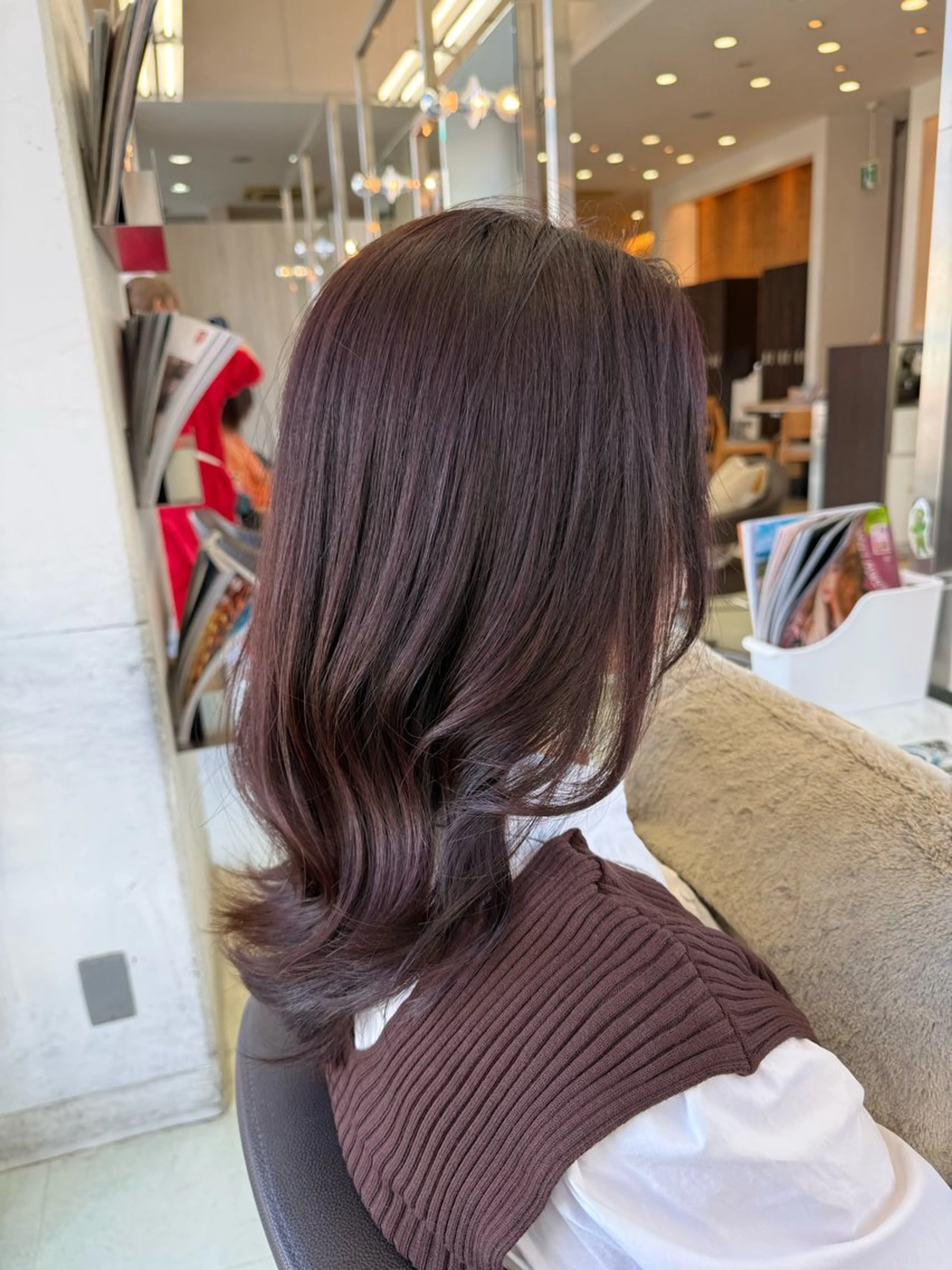 カラー ブラウンカラー ピンクカラー カット ヘアカラー 小芝涼介/レイヤー /メンズパーマ✂️のヘアスタイル