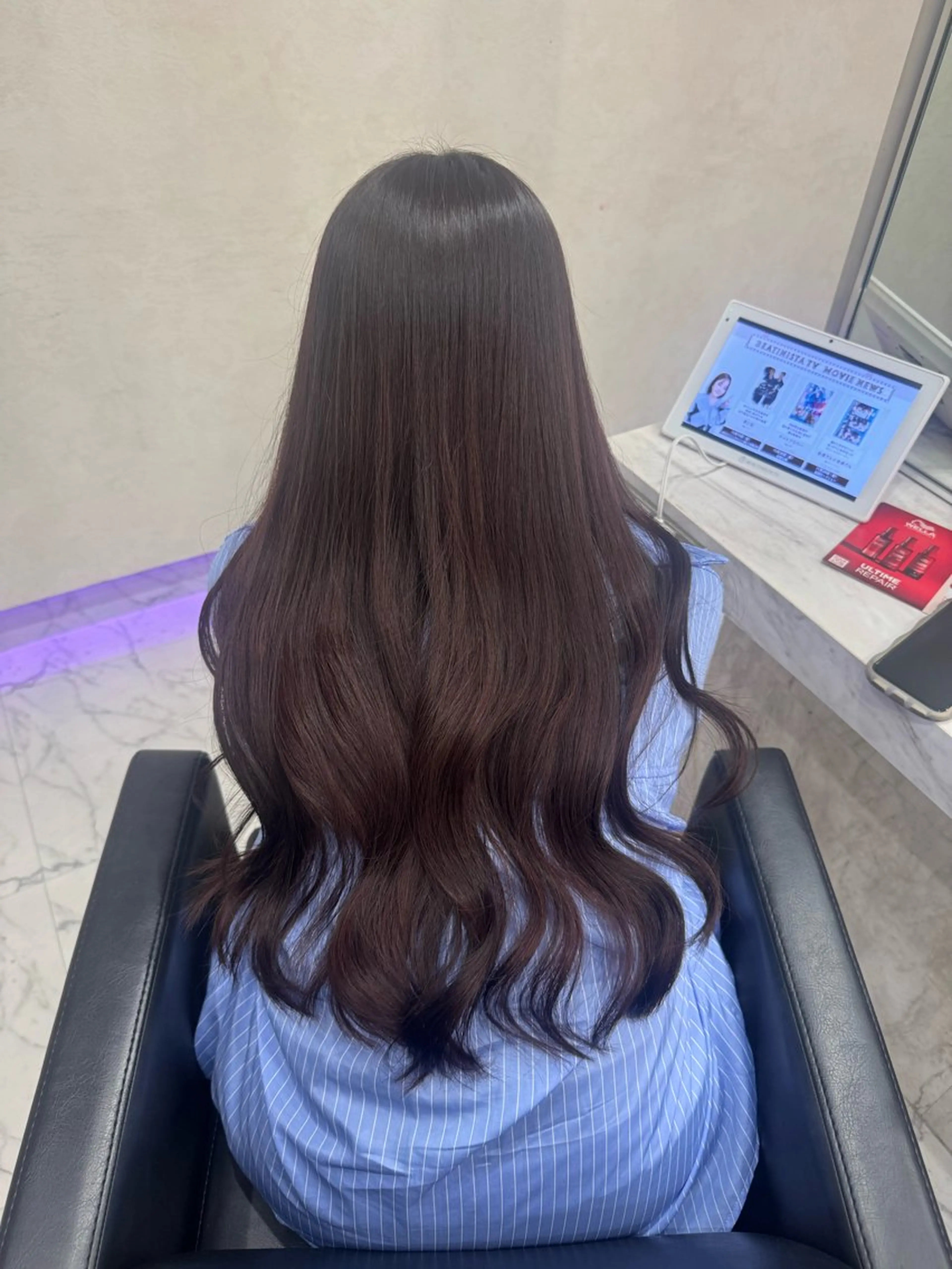 ロング チョコレートブラウン カラーモデル募集💖 RIRIKA🩷🧸のヘアスタイル