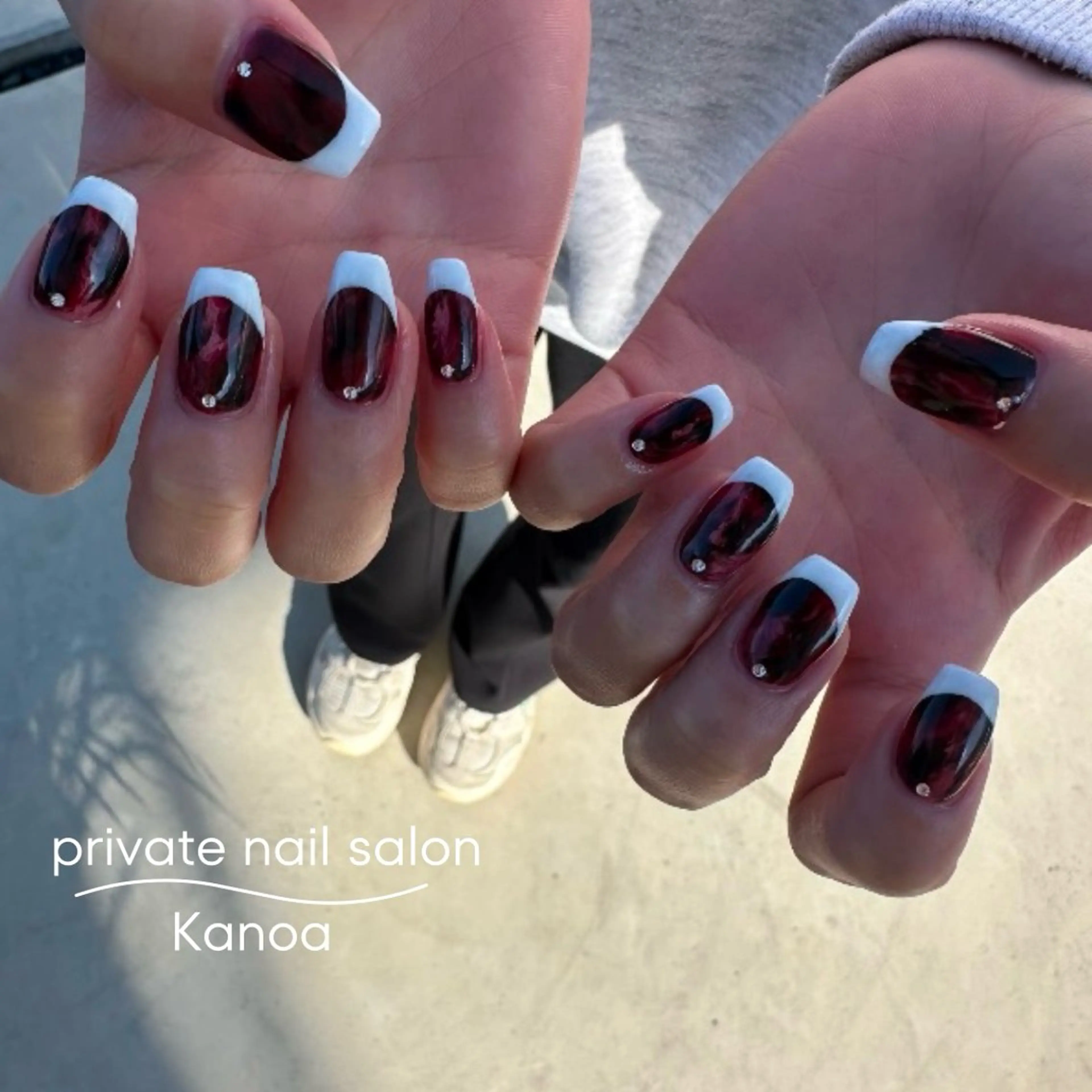 ネイル ボルドー megu_ kanoanailのネイルデザイン