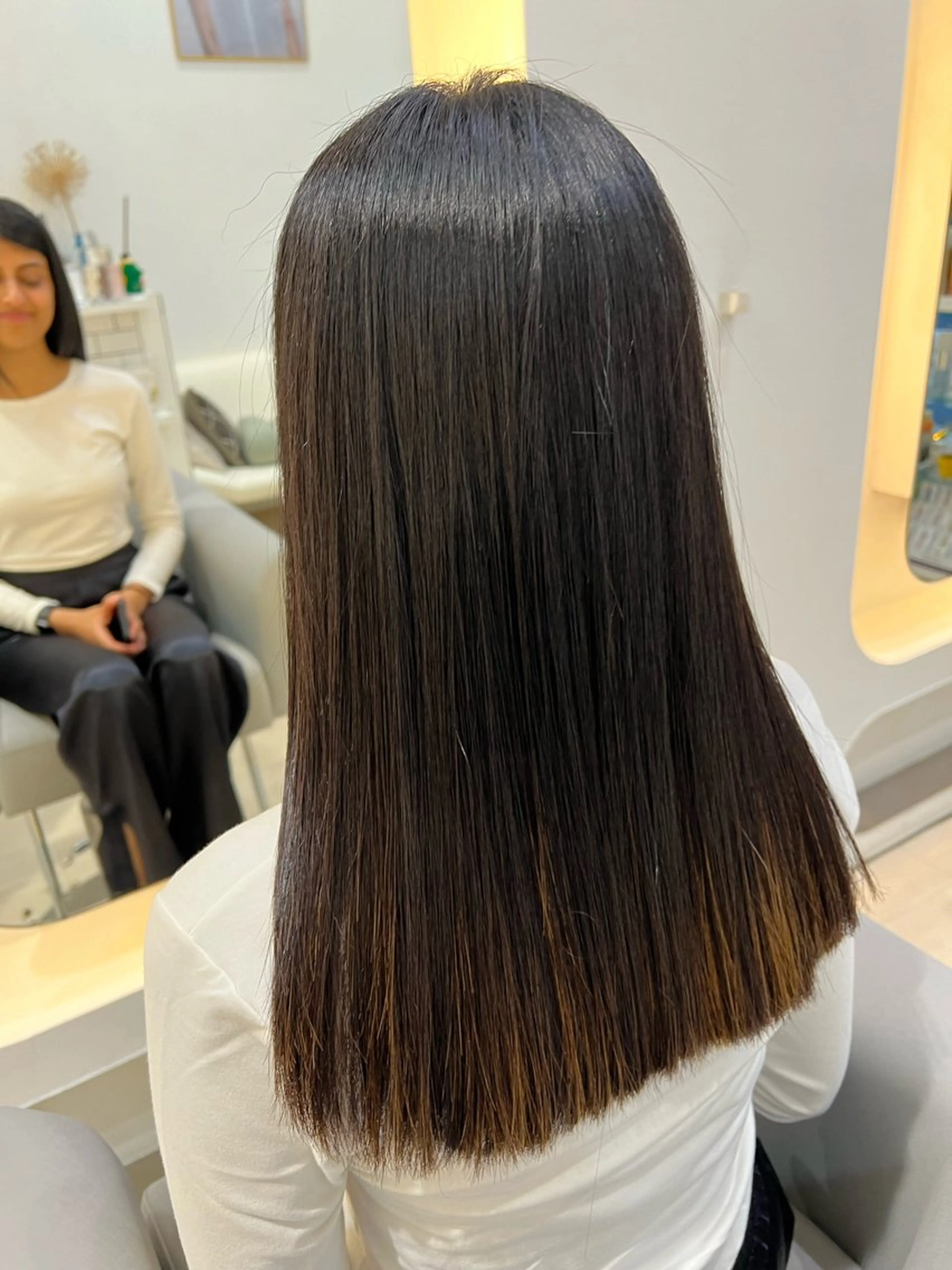 ミディアム カラー パーマ 縮毛矯正 堀井 凌平のヘアスタイル
