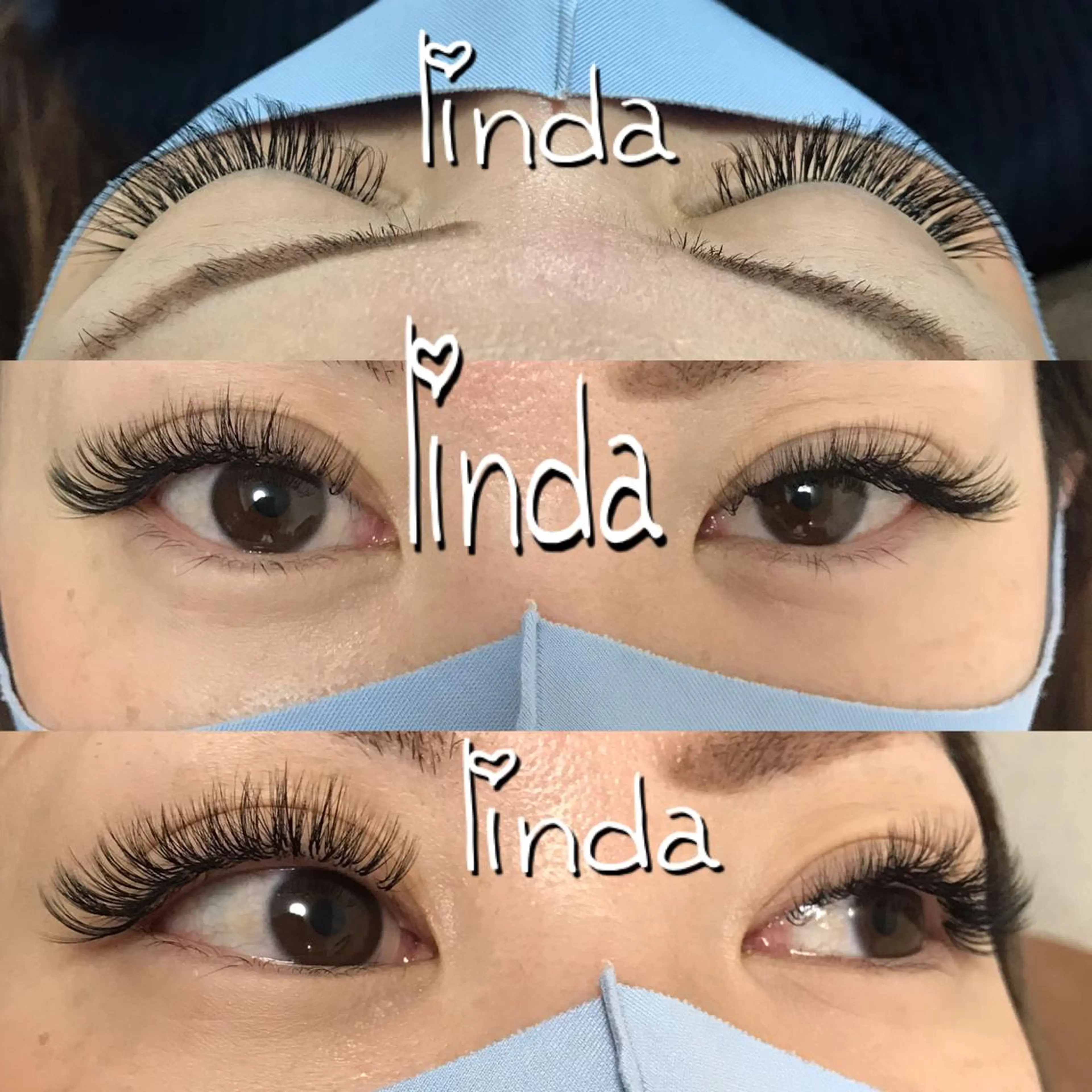 マツエク・マツパ 付け放題 ボリュームラッシュ linda lashesのマツエク・マツパデザイン