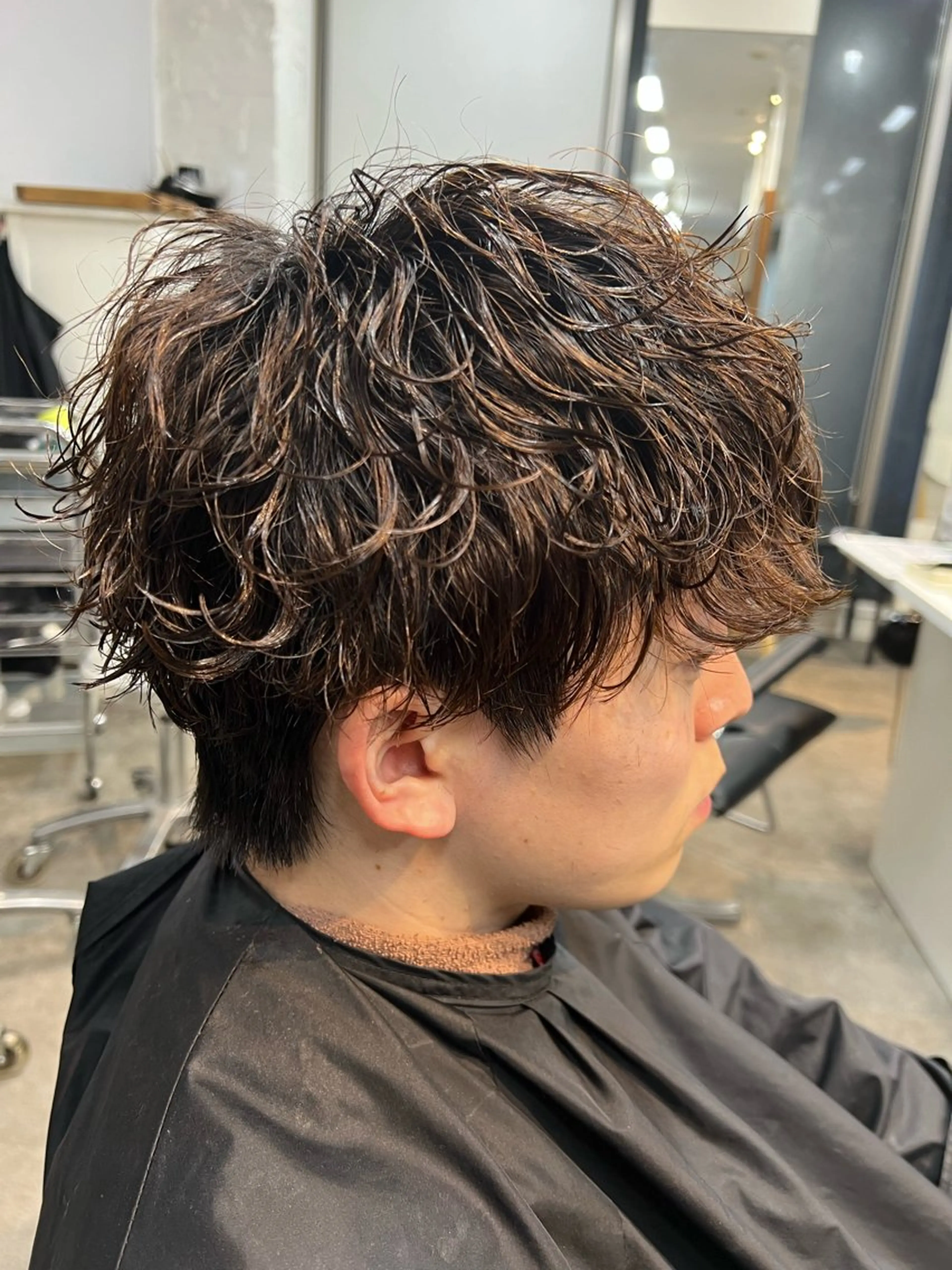 パーマ メンズ メンズパーマ 波巻きパーマ スパイラルパーマ パーマ 原宿 フェザーパーマ fifth イノウエのヘアスタイル