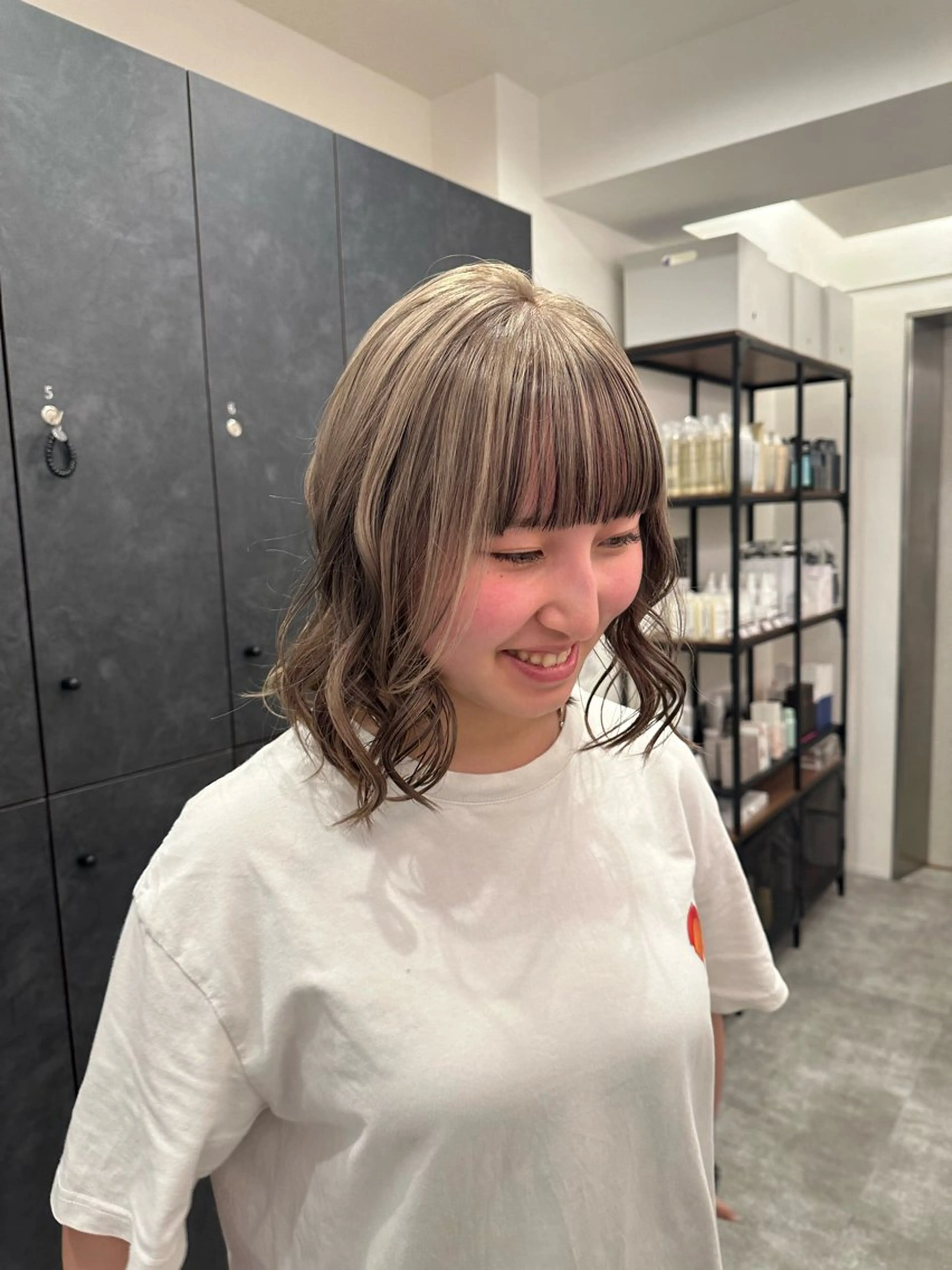 ミディアム カラー ヘアカラー トリートメント 銀座 / シマムラミホのヘアスタイル