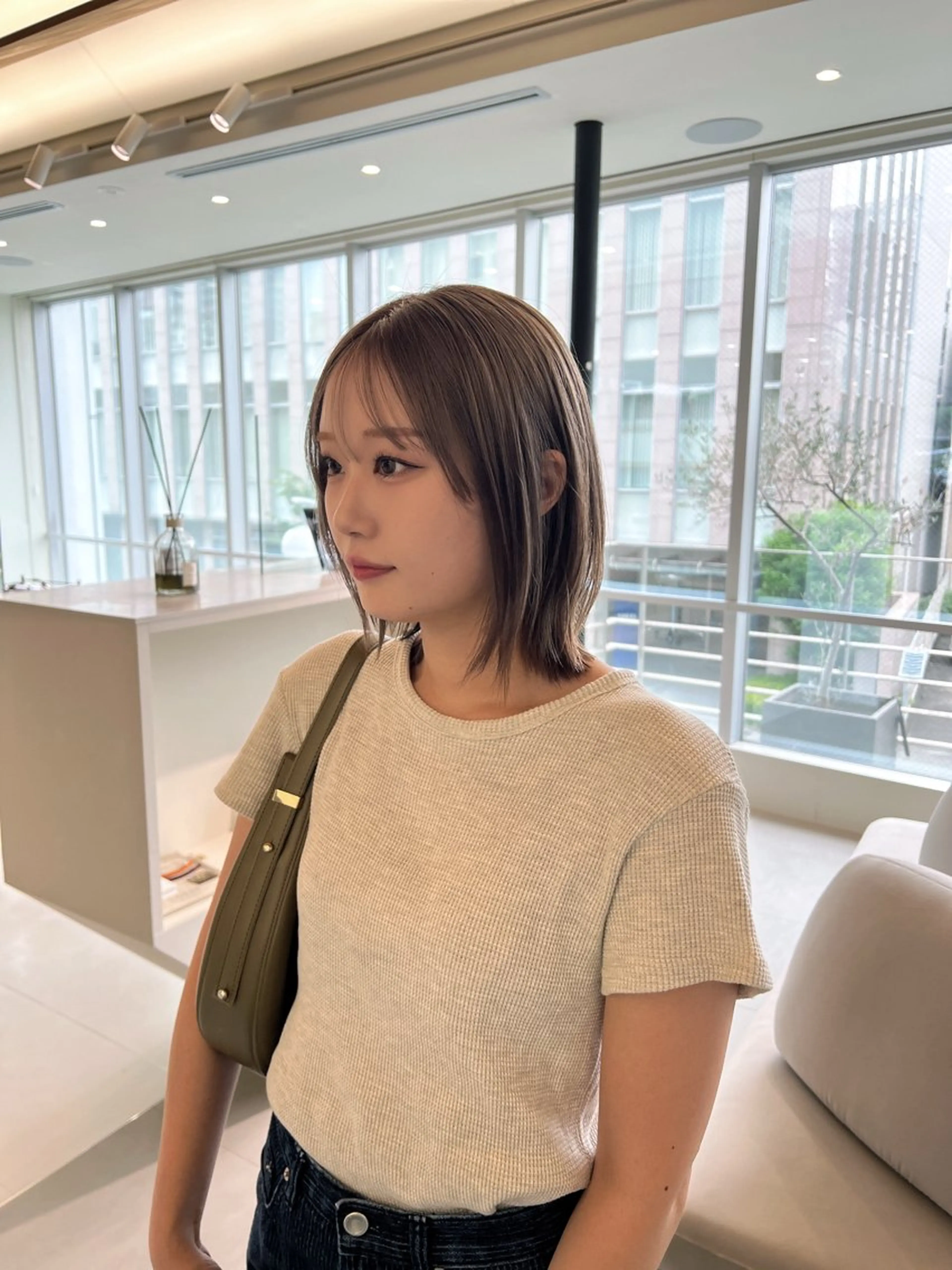 セミロング ヘアカラー トリートメント LORENAO所属・マロベージュ rinaのヘアスタイル