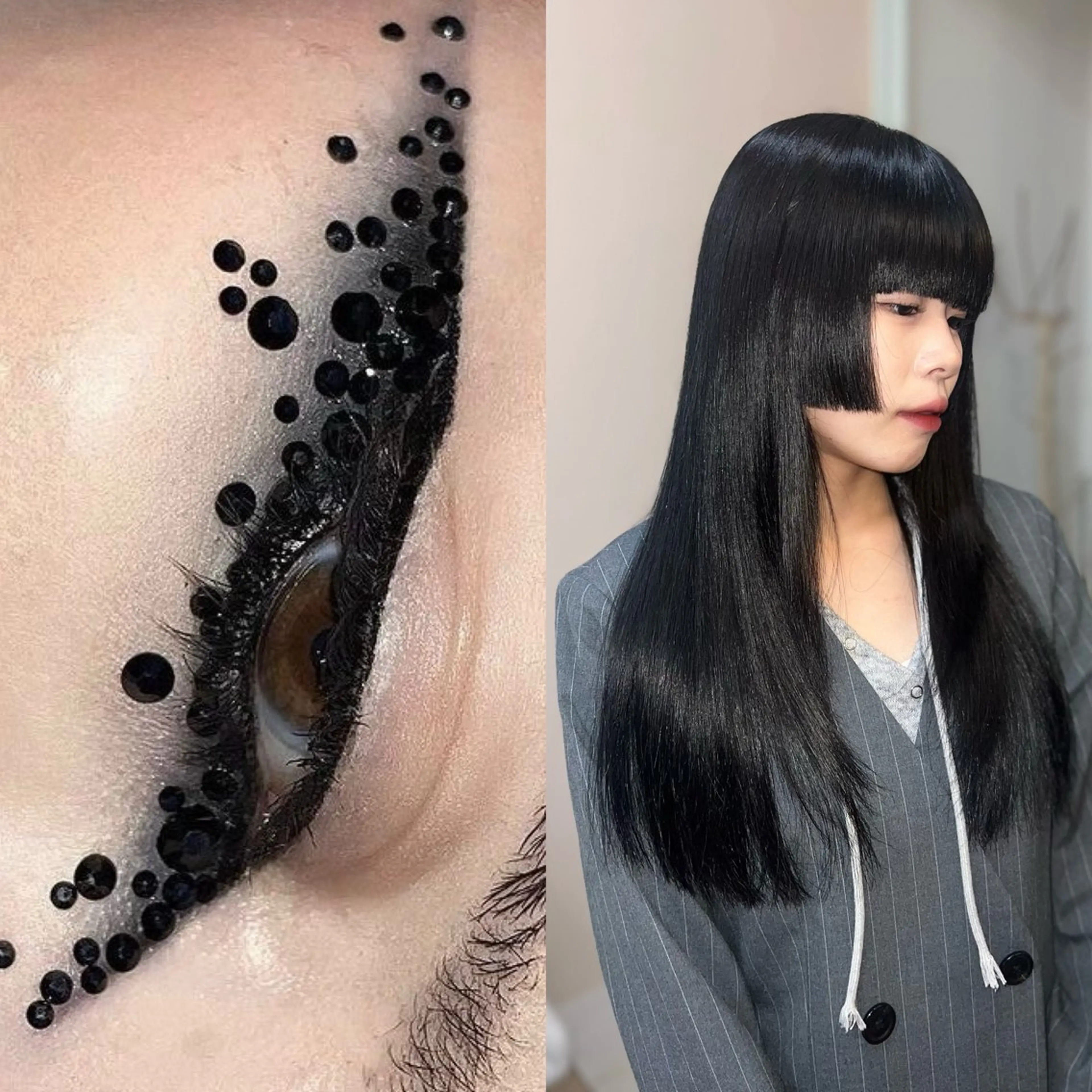 ロング カラー カット 岡山ハイトーン・ ルーツカラー/こもものヘアスタイル