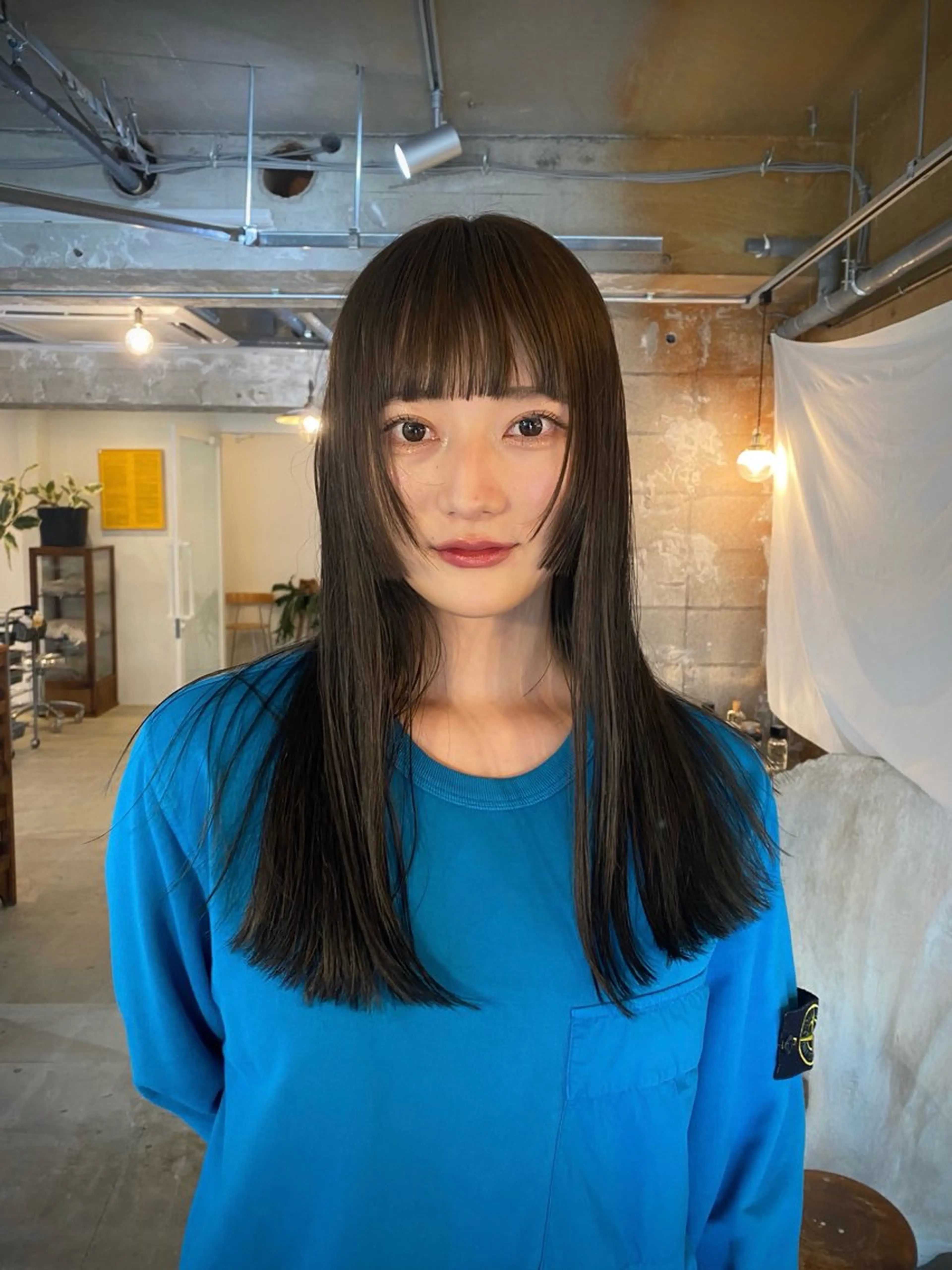セミロング カラー カット ヘアカラー KEI gattacaのヘアスタイル