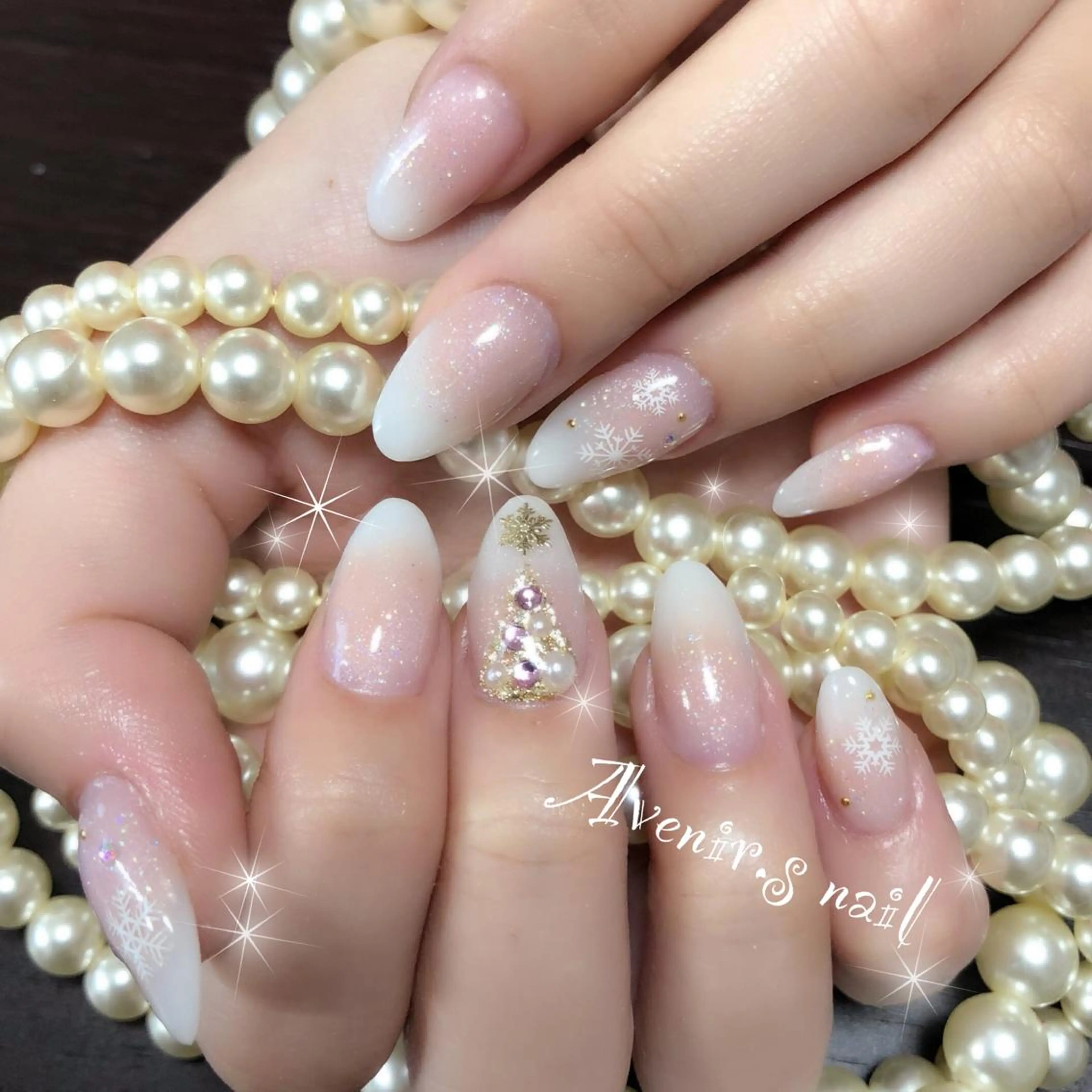 ネイル ラメ(グリッター) スカルプネイル Home Salon Avenir.のネイルデザイン