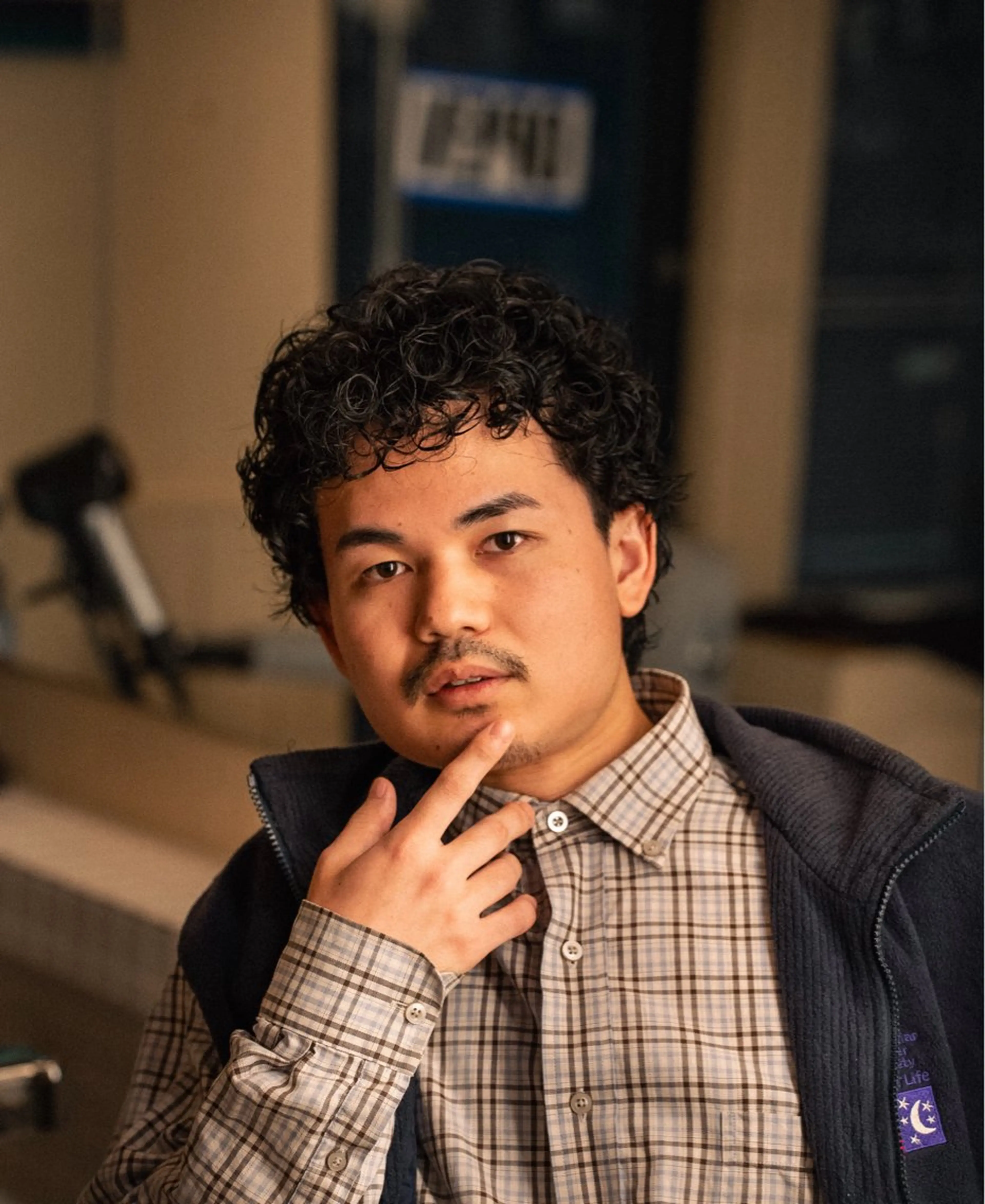 ミディアム カラー パーマ メンズ カット パーマ 🔗メンズサロン🔗 Kieのヘアスタイル