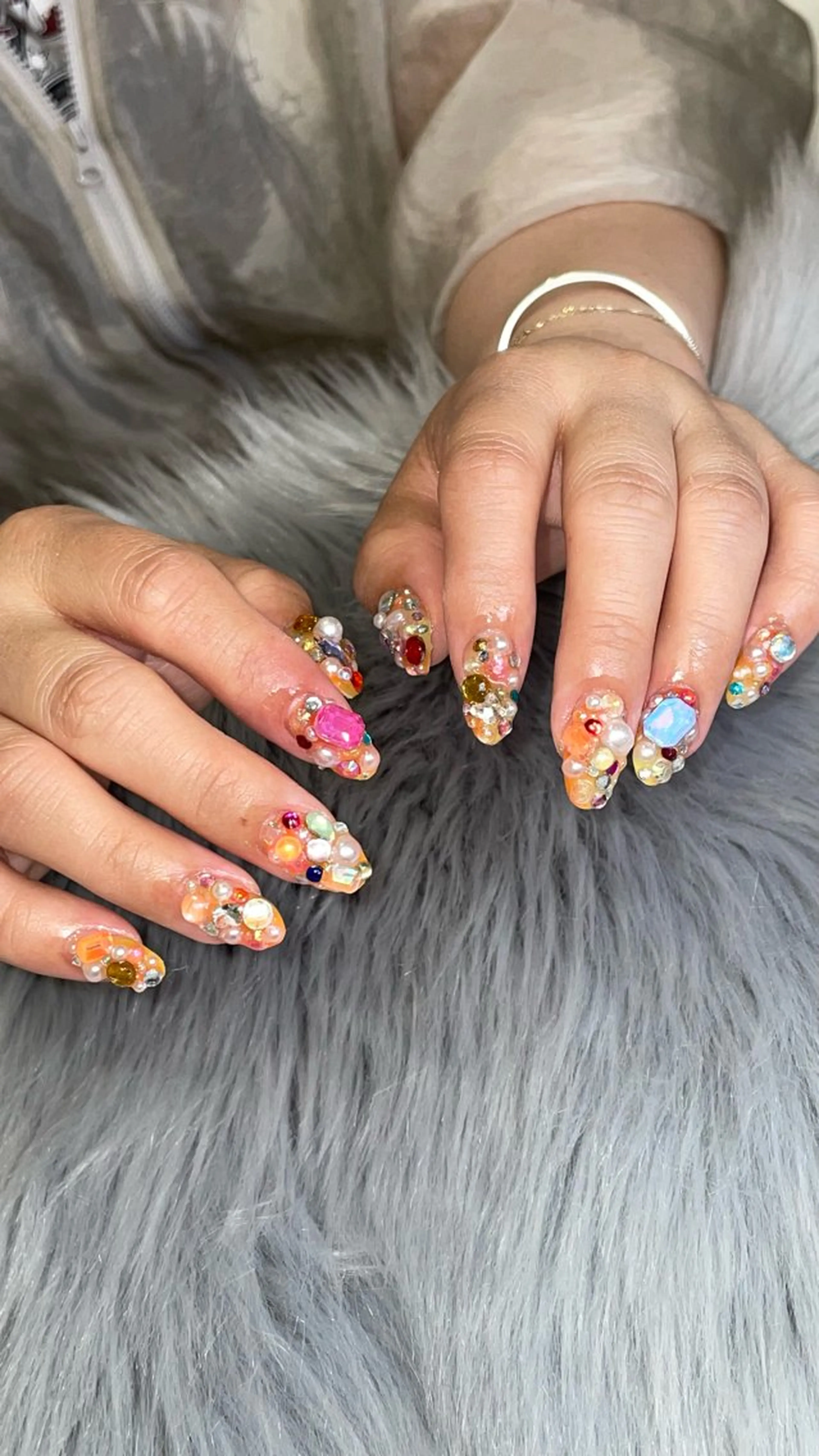 ネイル ラメ(グリッター) RICO NAIL所属・RICO Nail パーツつけ放題🌈のネイルデザイン