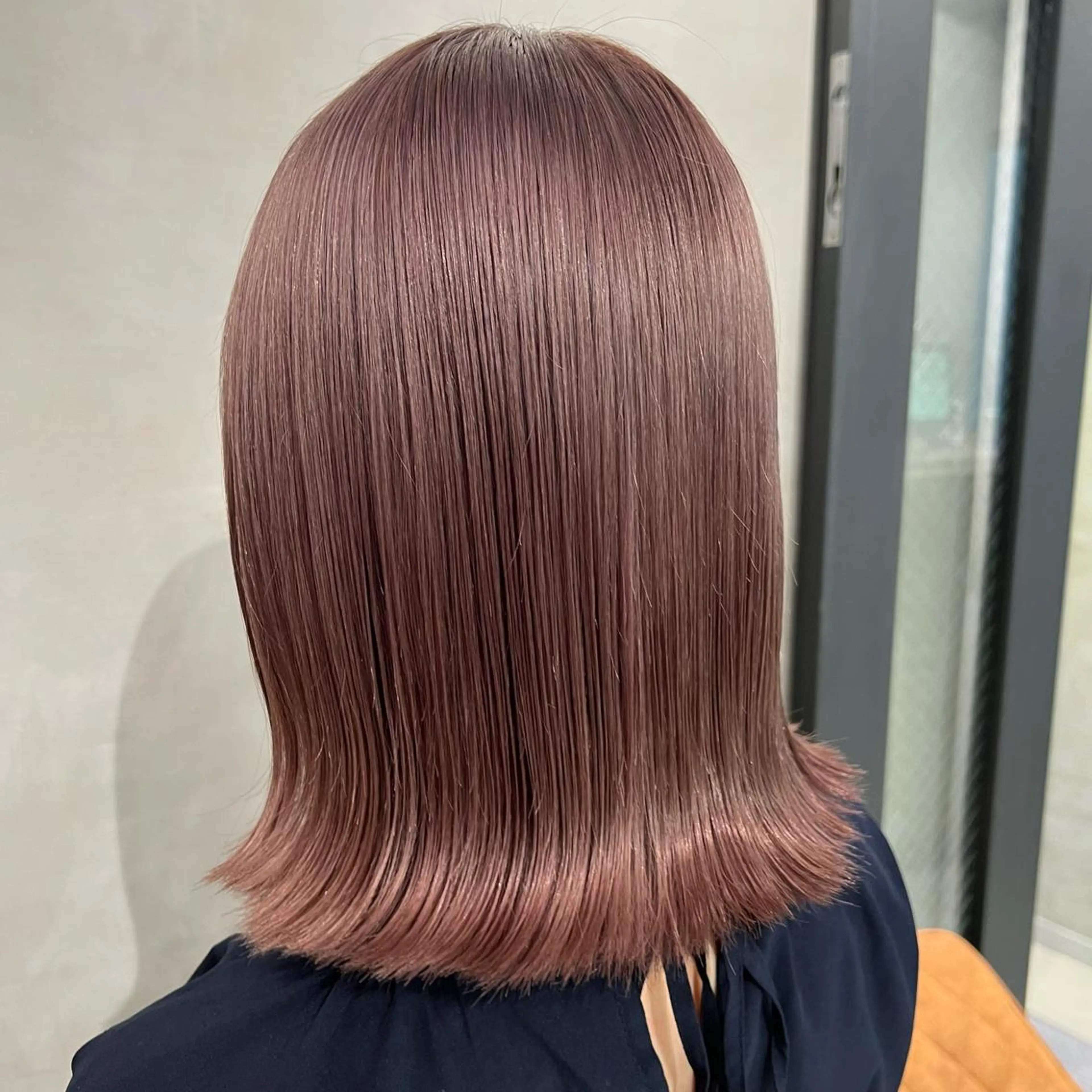 ミディアム カラー ベージュカラー ピンクカラー ピンクベージュ カット ヘアカラー トリートメント 🌹似合わせカラー/ 酸性縮毛🌹野本麗奈のヘアスタイル