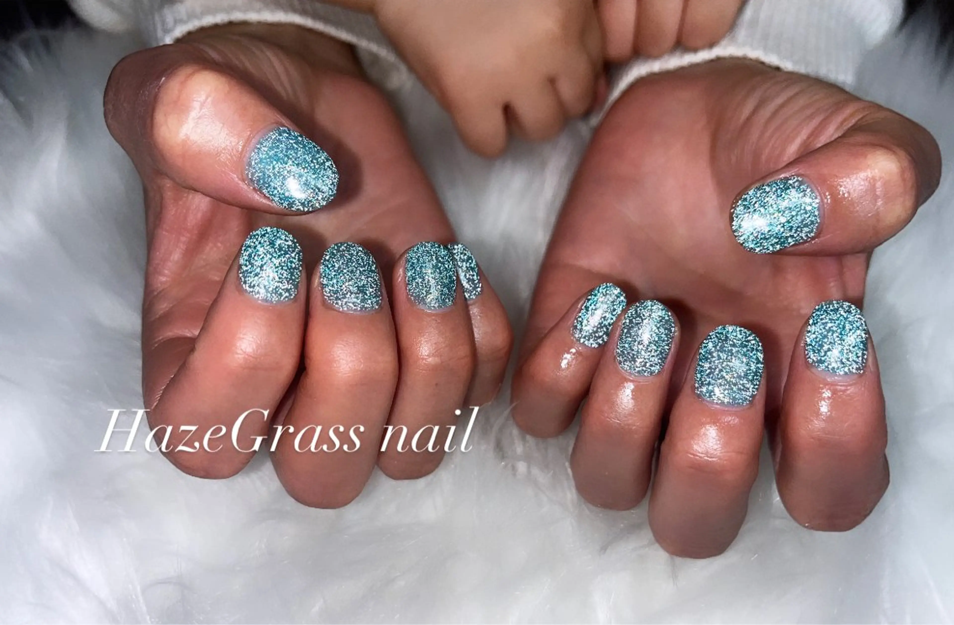 ネイル フラッシュネイル ハンドネイル HazeGrass NAILのネイルデザイン