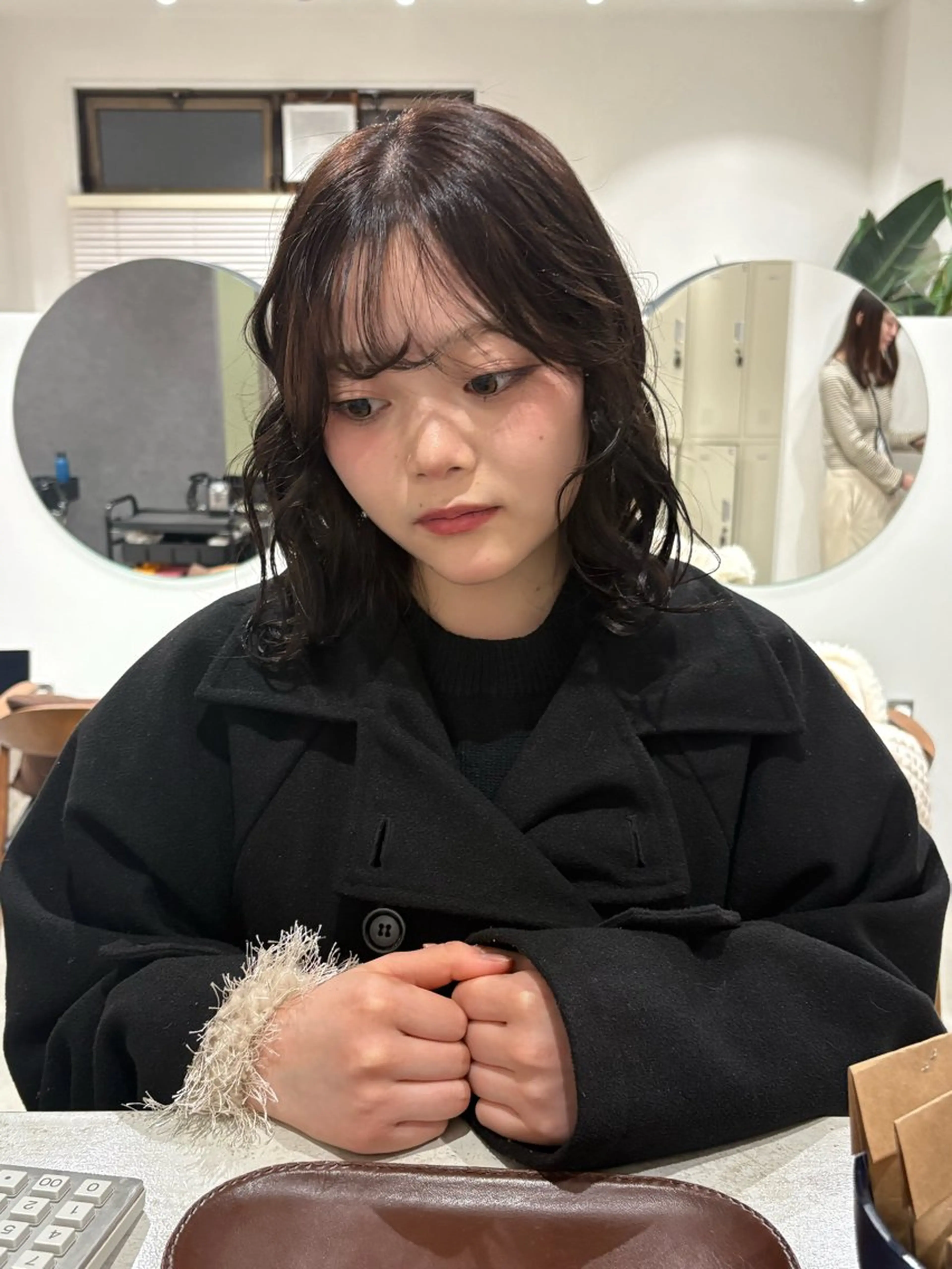 ミディアム カラー ヘアカラー くすみカラー/ ora🪡🤎のヘアスタイル