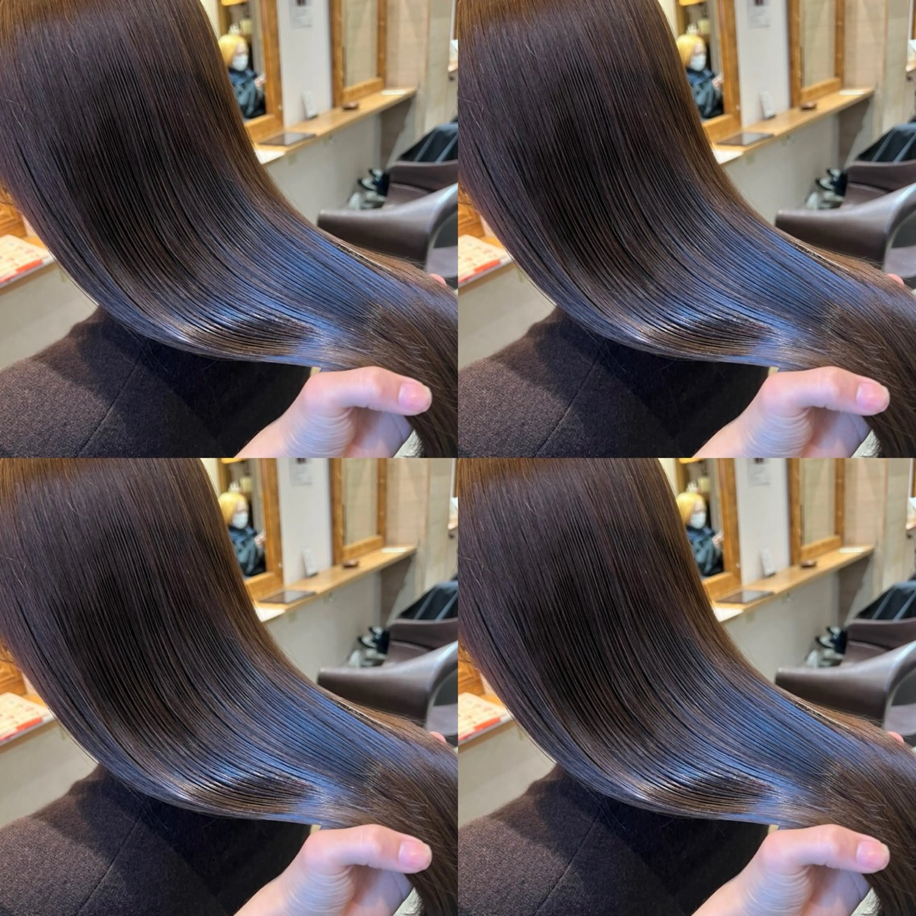 ロング カラー ダークグレー ダークグレージュ グレージュ 髪質改善 カット ヘアカラー トリートメント 韓国レイヤー× 髪質改善✨店長/純大のヘアスタイル