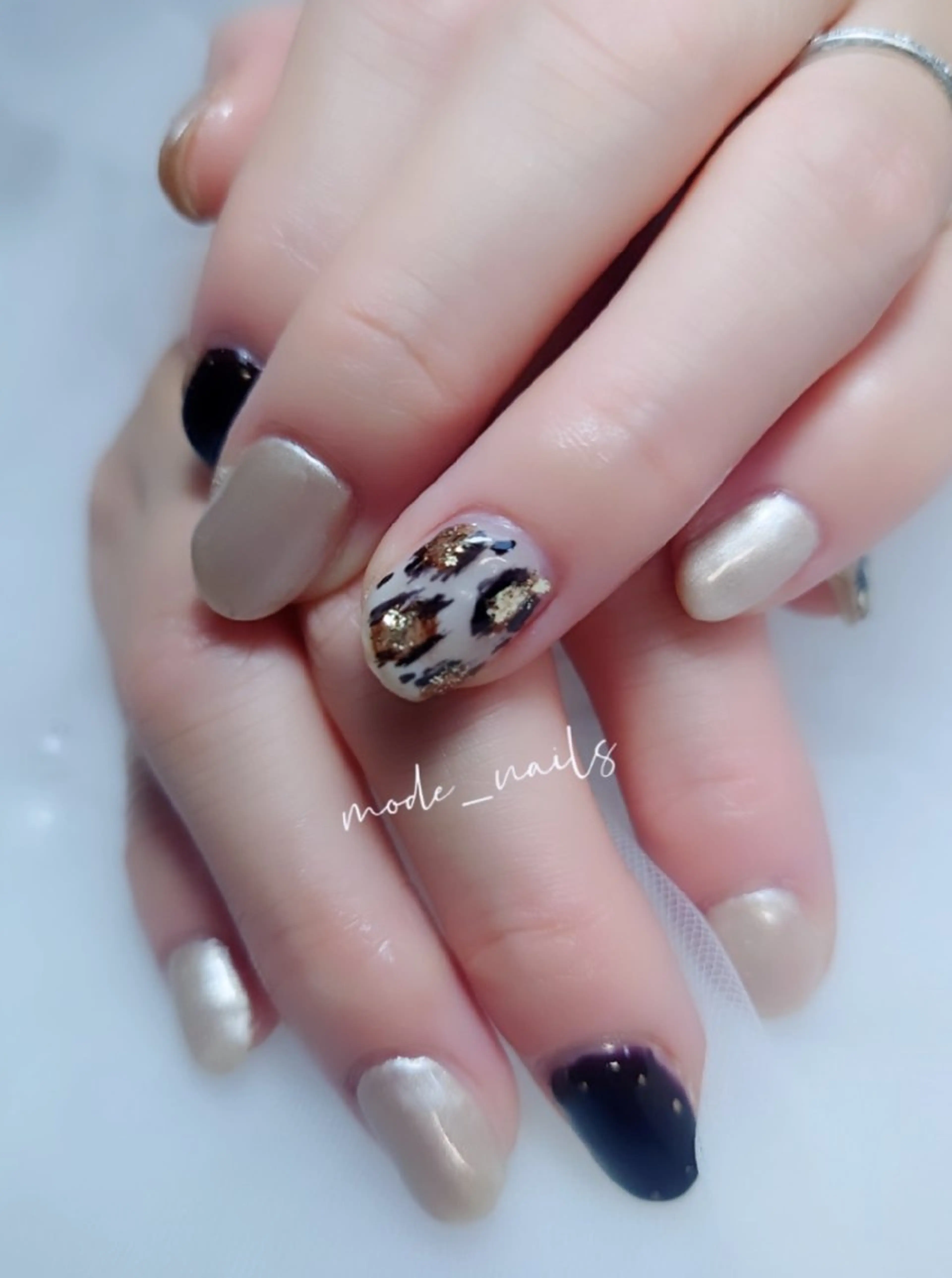 ネイル アニマル柄 滋賀県草津市ネイル mode_nailsのネイルデザイン