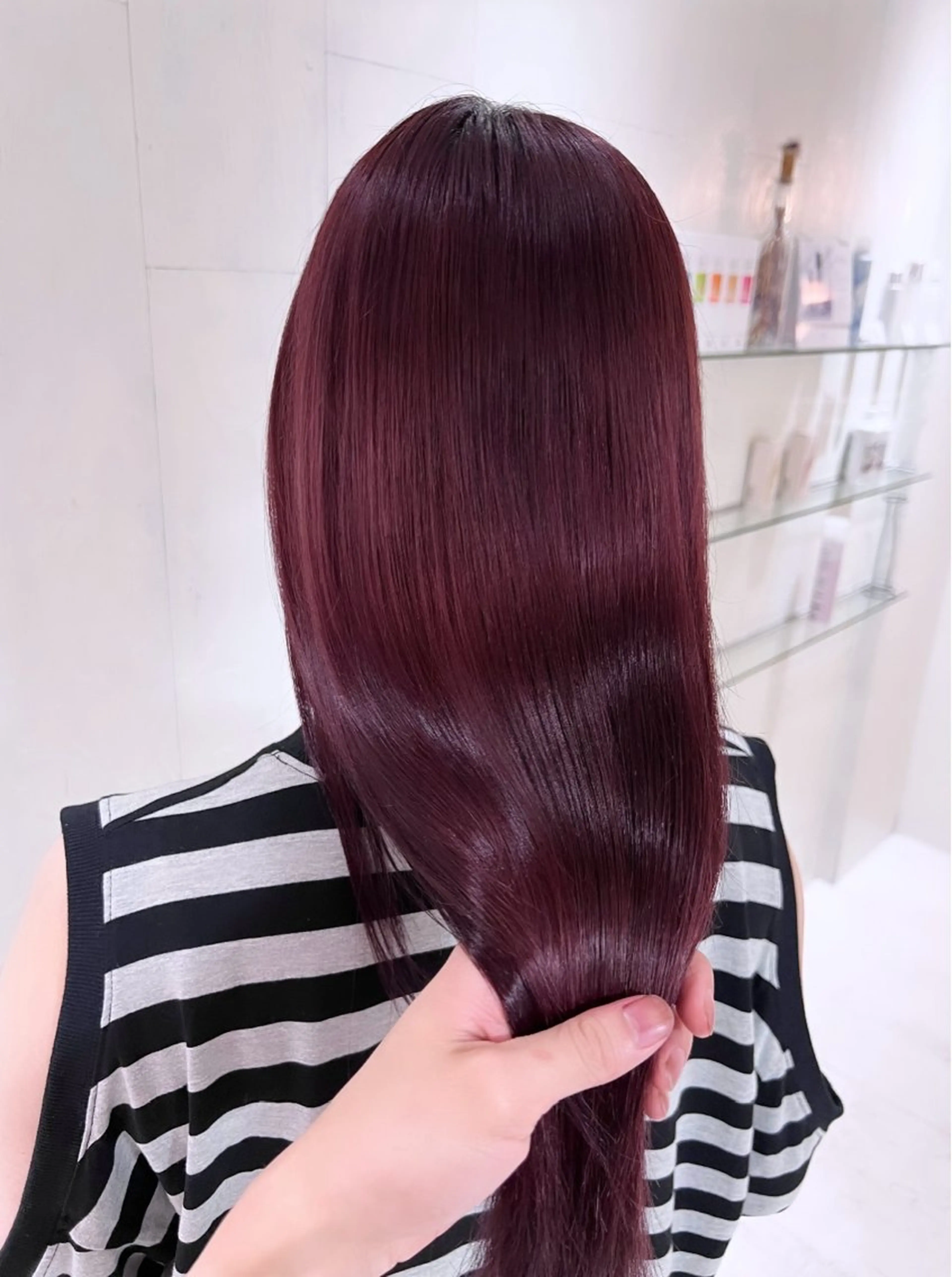ロング カラー ヘアカラー トリートメント yui🥀/ボブ /暖色/レディースのヘアスタイル