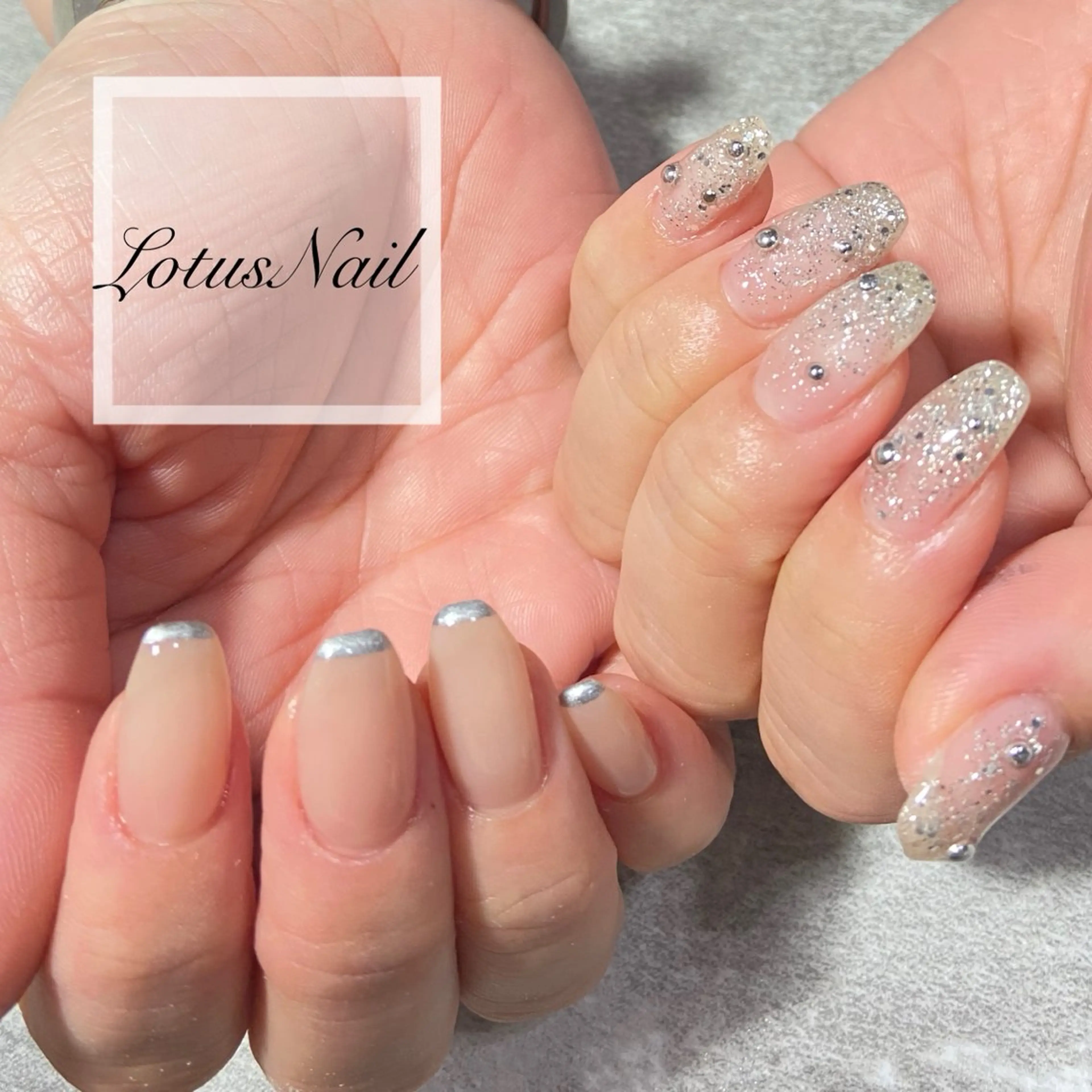 ネイル ニュアンスネイル ハンドネイル Lotus Nailのネイルデザイン
