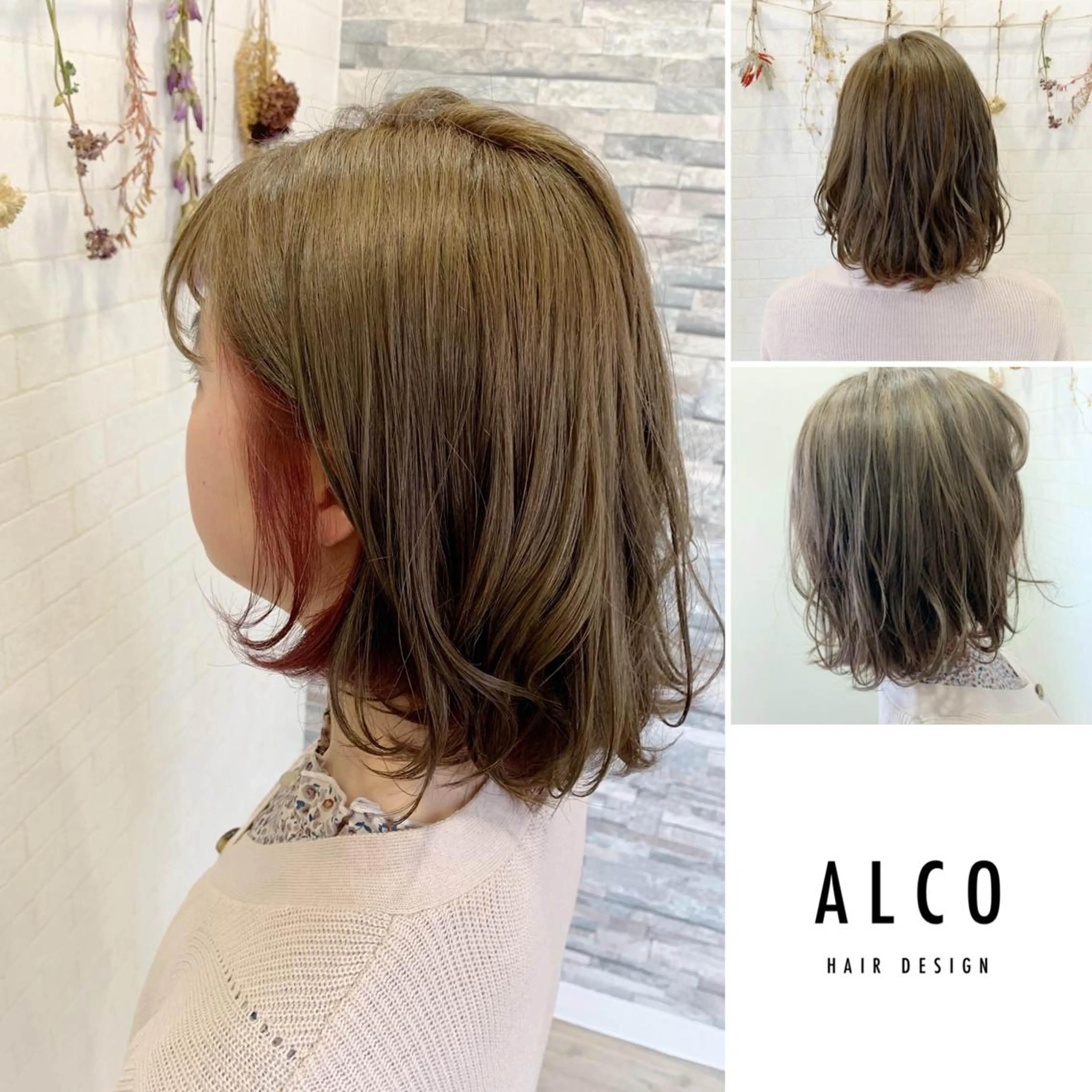 ショート カラー カット ヘアカラー トリートメント ワタイショウタ 髪質改善✨アイブロウのヘアスタイル