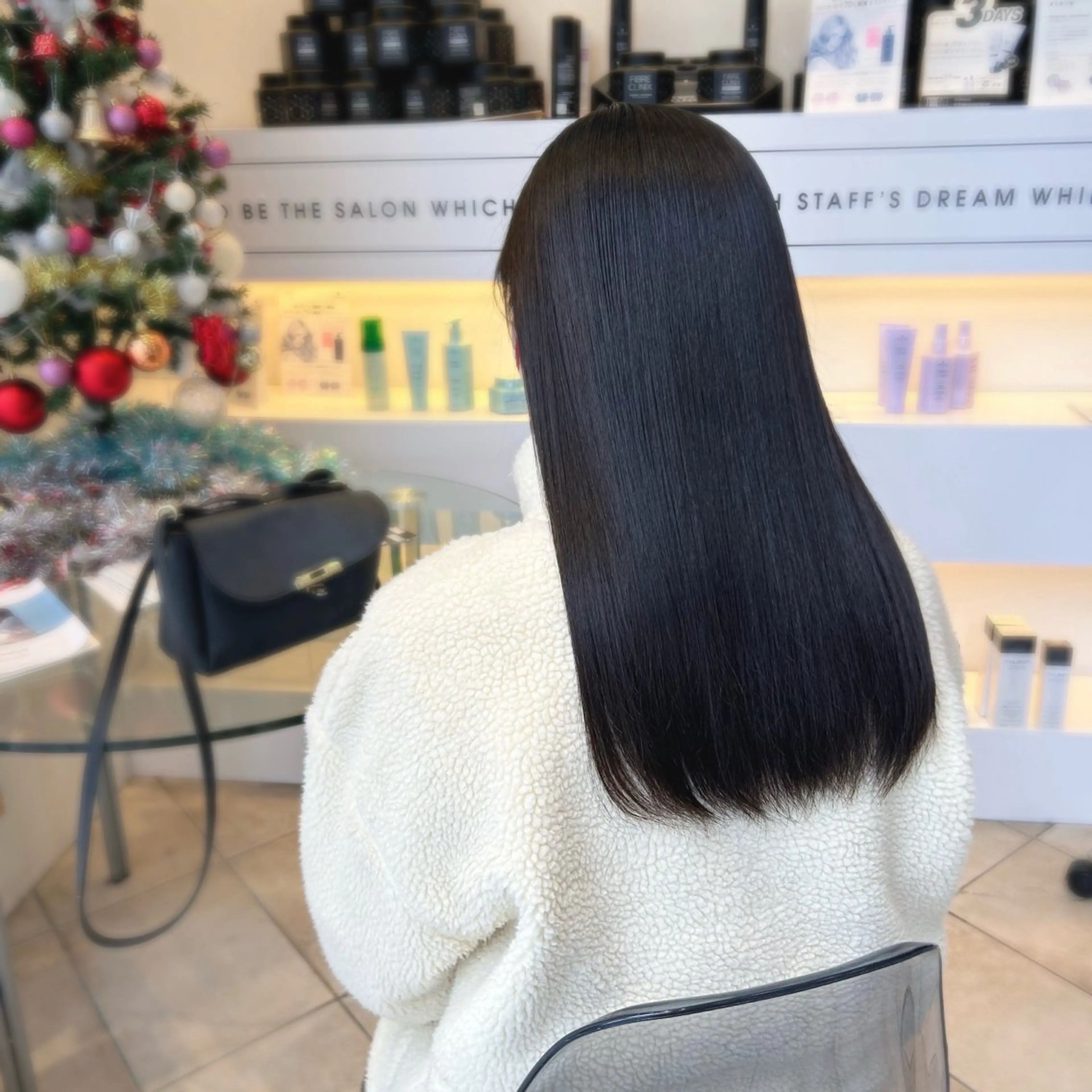 ロング カラー 黒髪 髪質改善 トリートメント mei 撮影モデル募集中！のヘアスタイル
