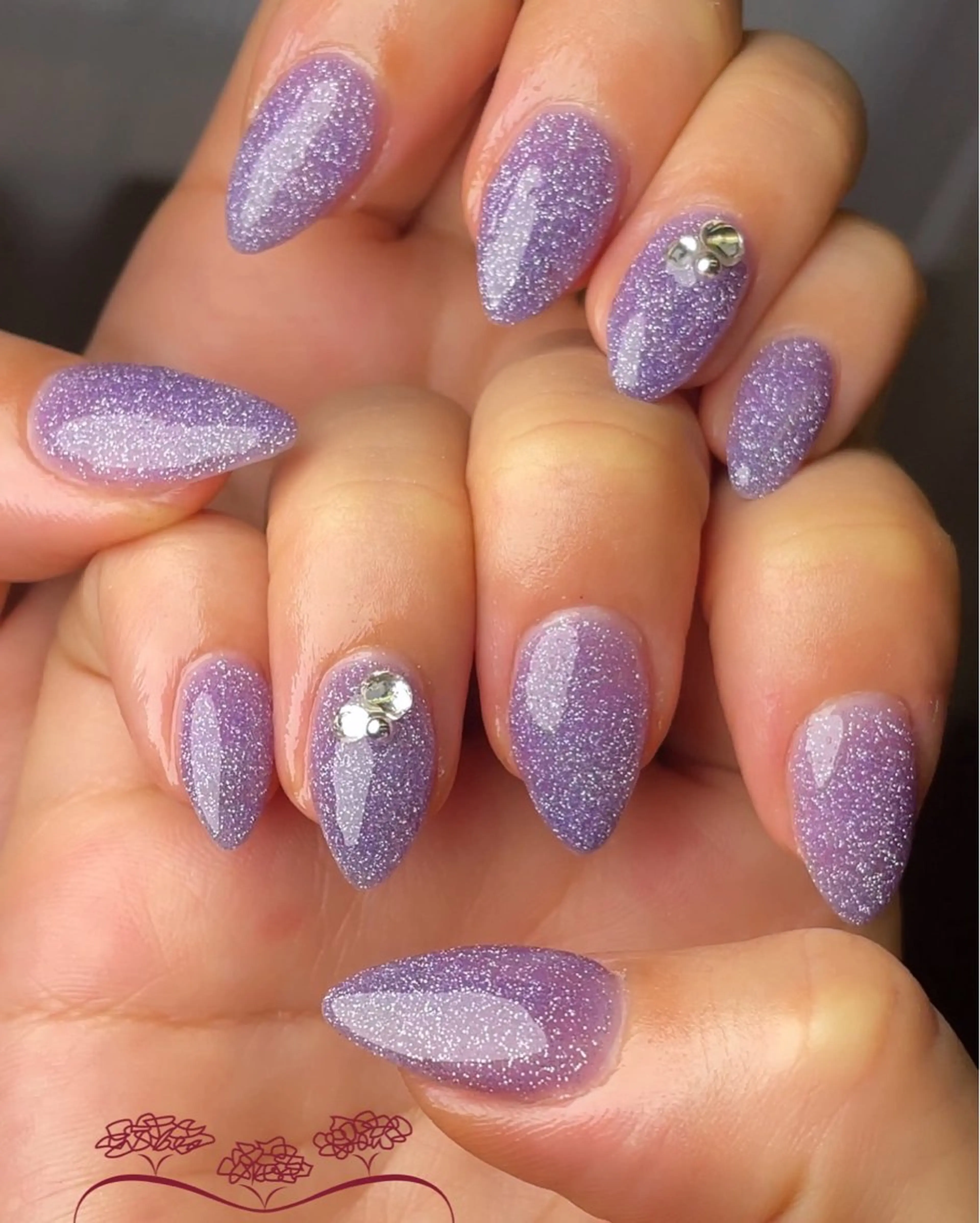 ネイル フラッシュネイル キラキラネイル ラメ(グリッター) メンズネイル ワンカラーネイル nail salon王妃の園所属・王妃の園 ohinosonoのネイルデザイン