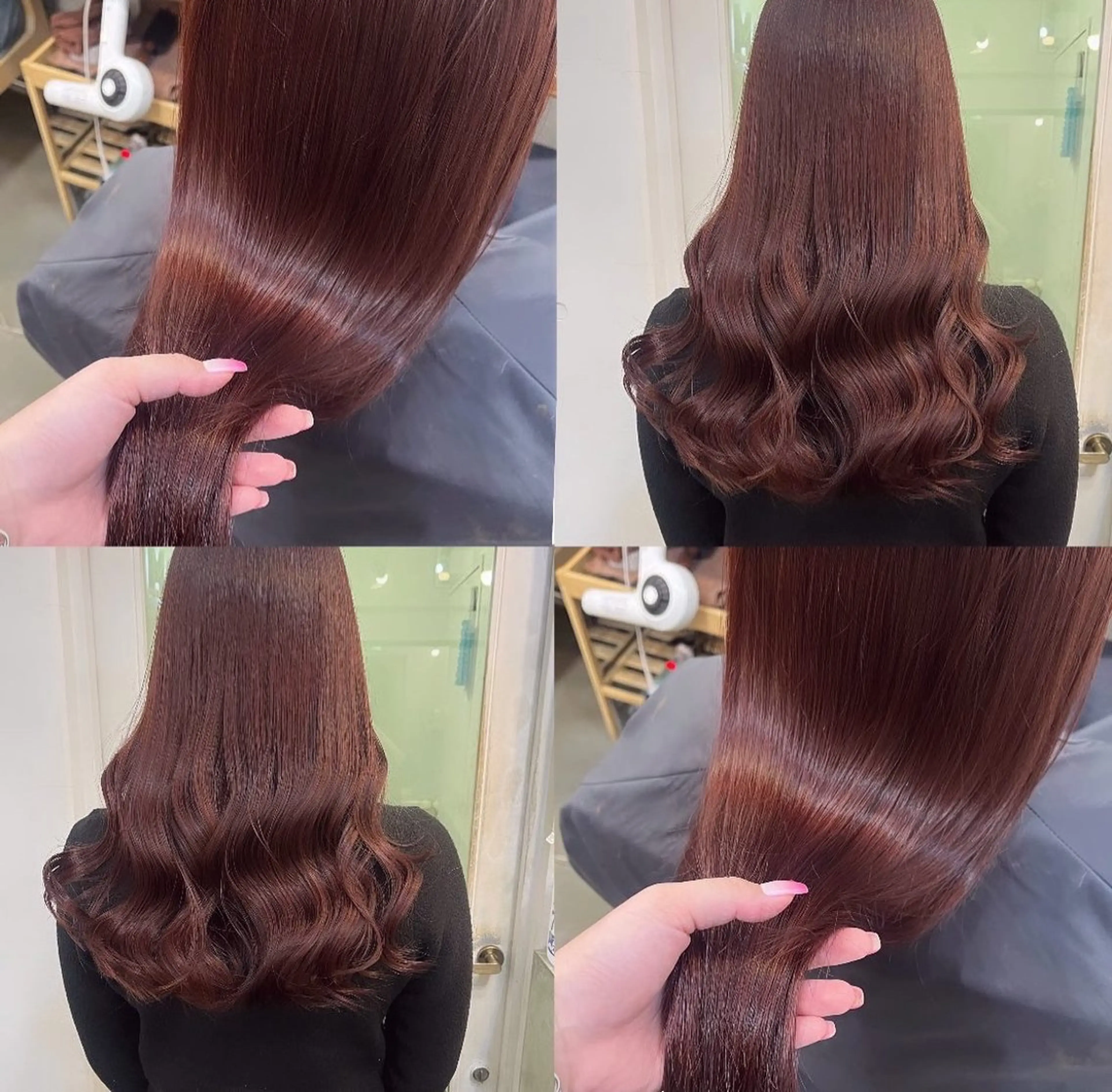 ロング カラー mizuho🐈‍⬛ 艶髪￤ダークトーンのヘアスタイル