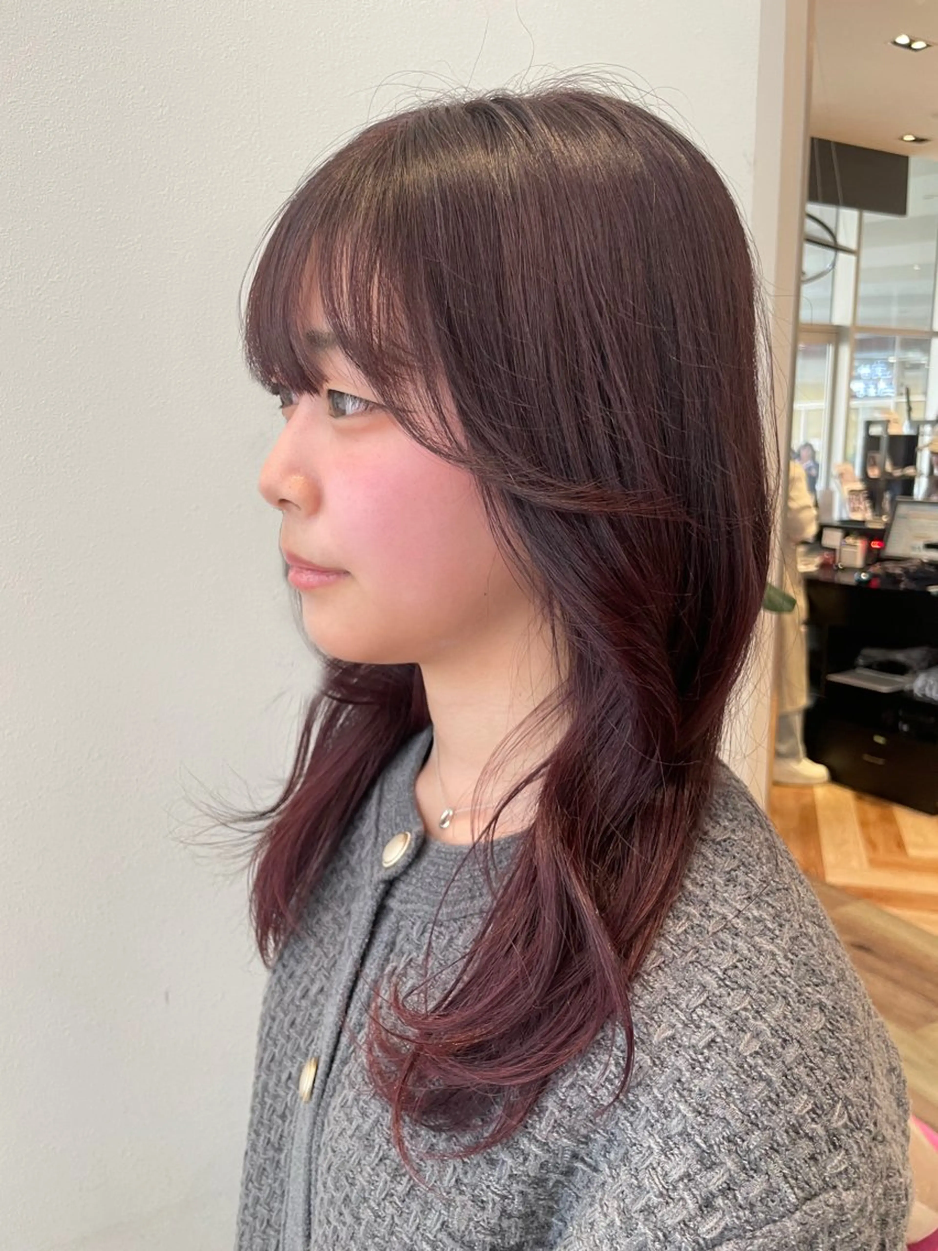 ロング カラー カット ヘアカラー トリートメント k-two✨たき艶感 カラー／美髪矯正のヘアスタイル