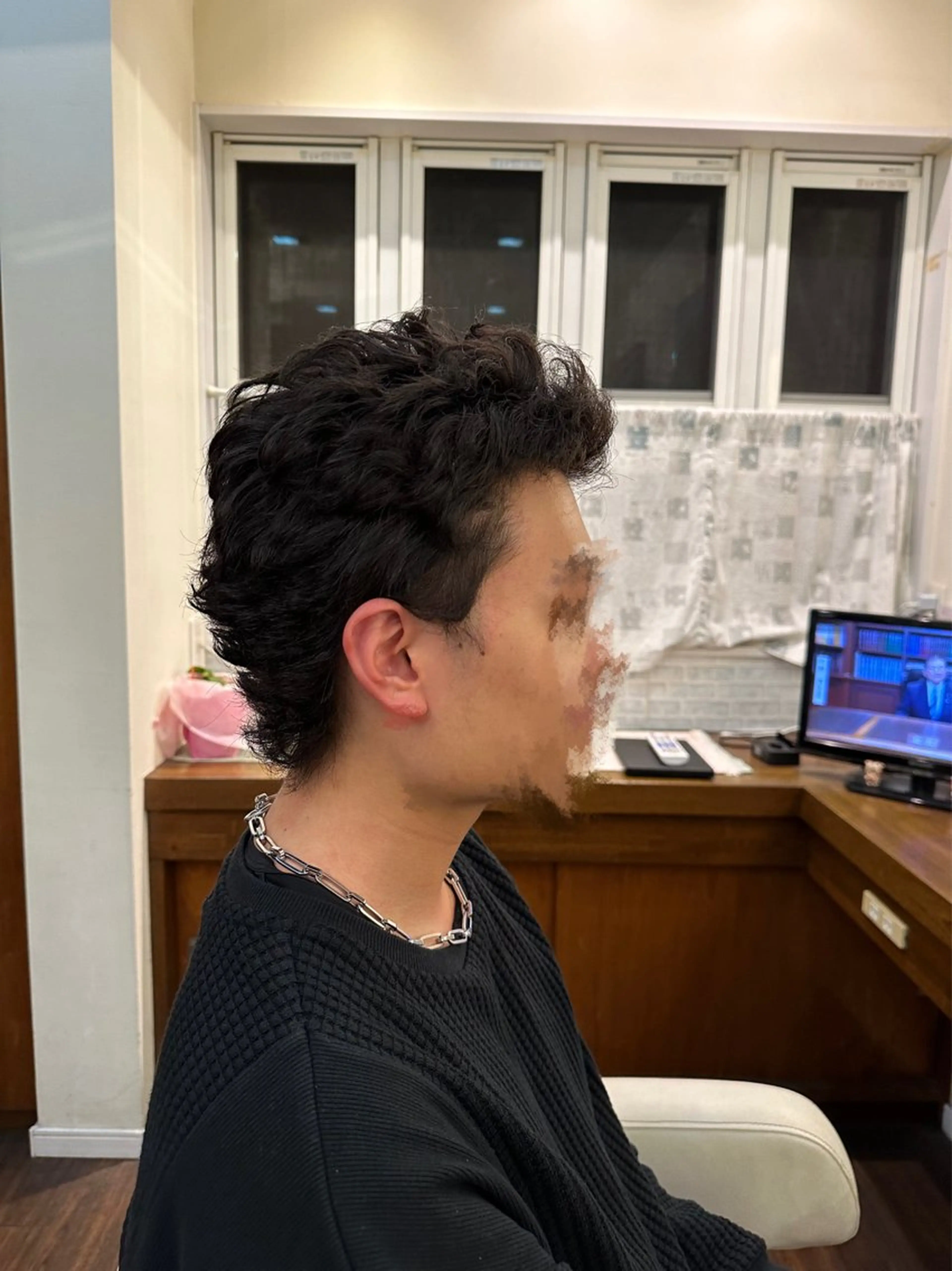 パーマ メンズ メンズパーマ BAROA中村橋所属・濱野 黎士のヘアスタイル