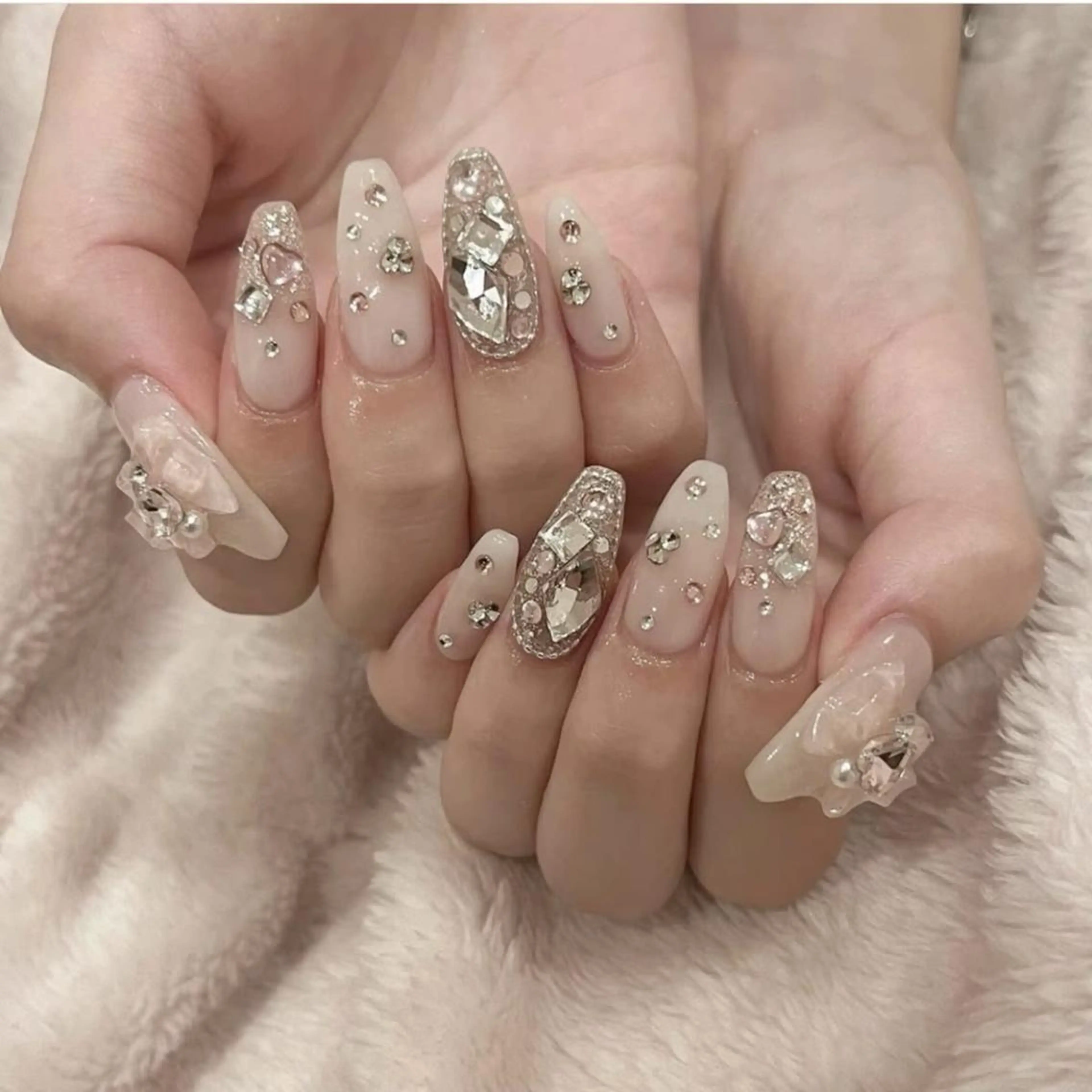 ネイル 長さ出し フレンチネイル グラデーション 卒業式 マグネットネイル ハンドネイル MIHANA NAILのネイルデザイン