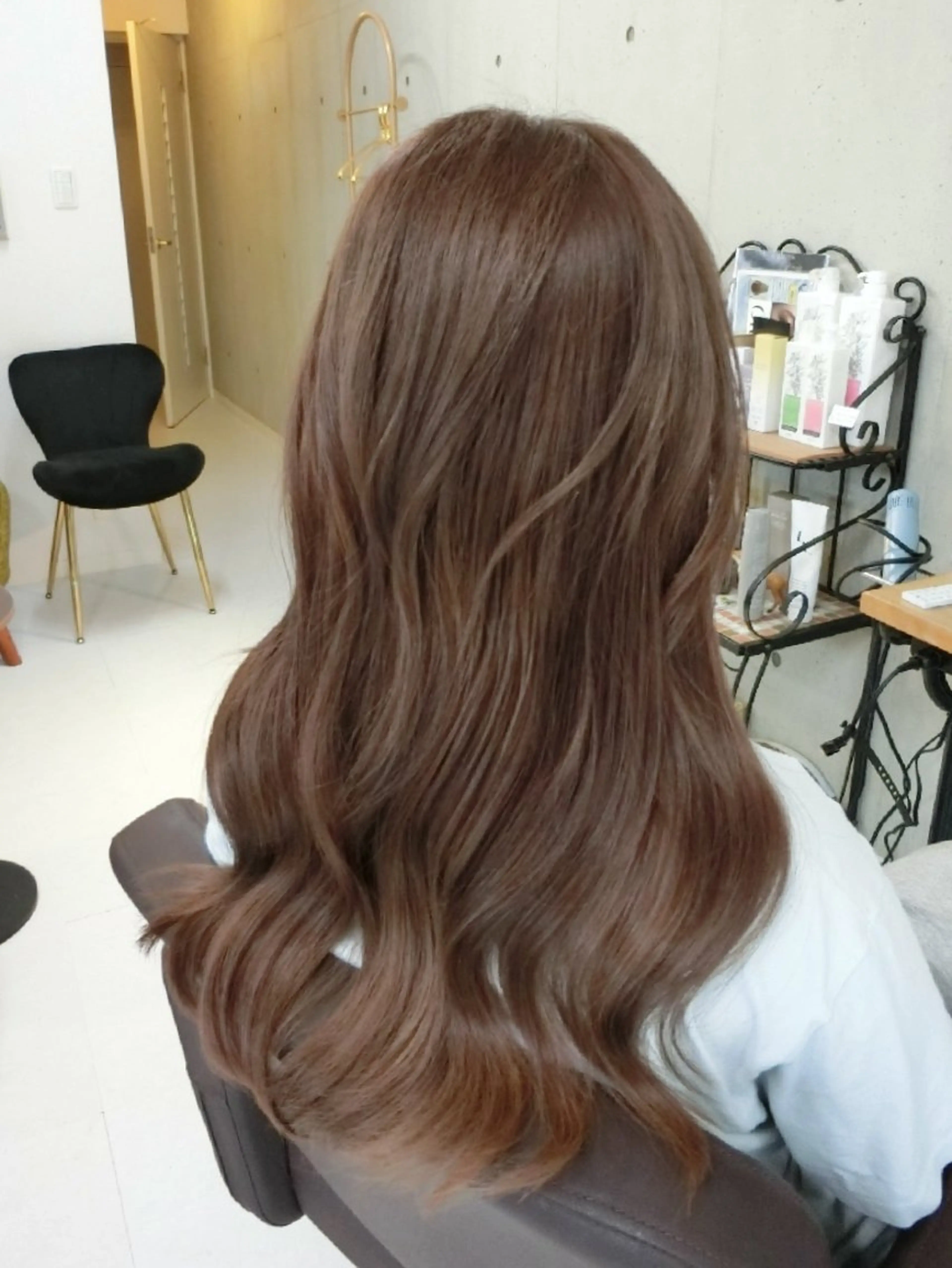 ロング カラー カット ヘアカラー ma cherie 三浦直美のヘアスタイル