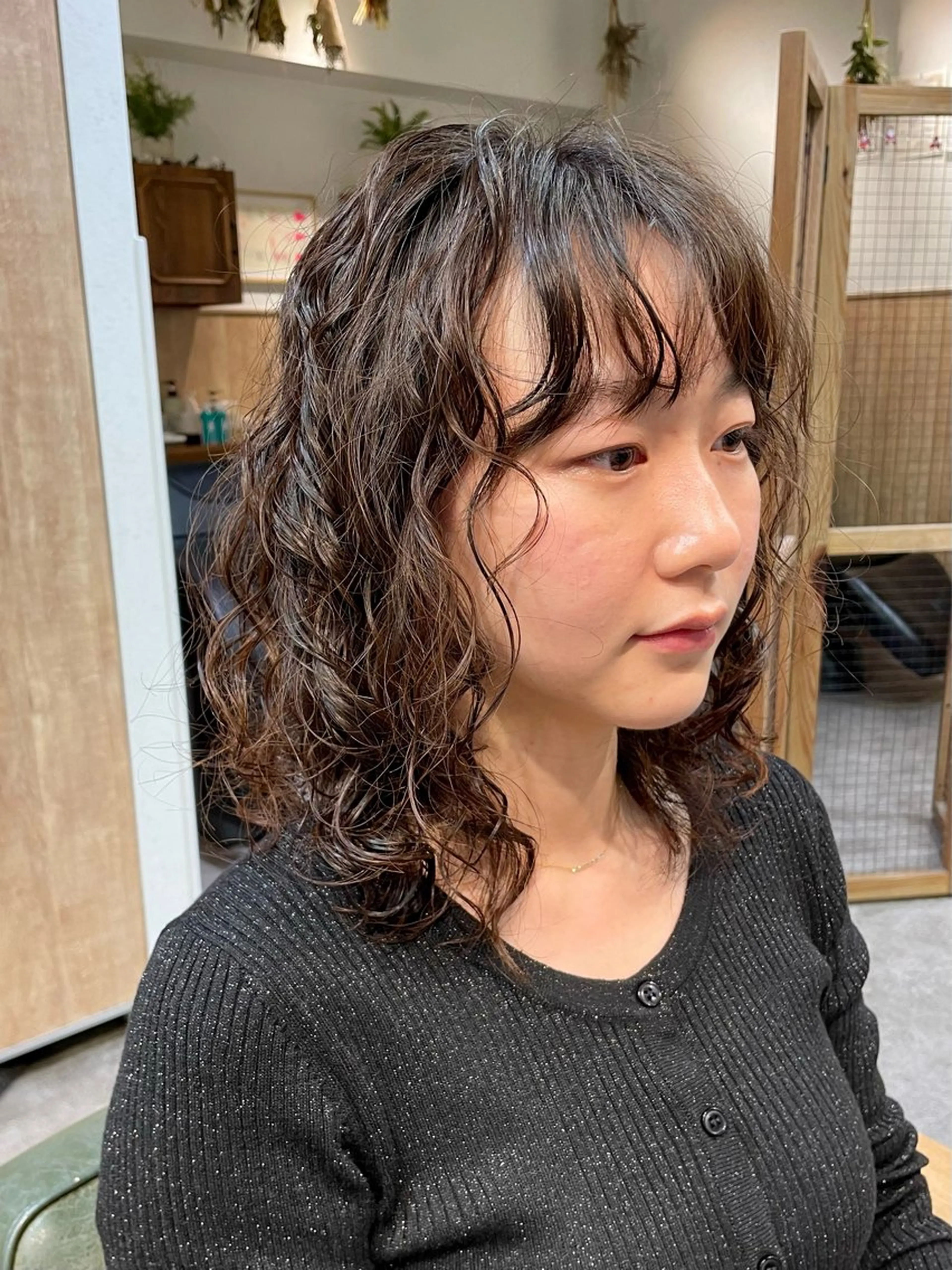 ミディアム パーマ カット パーマ トリートメント Toiro 横浜所属・🎀レイヤー/パーマ カラー/ai🎀のヘアスタイル