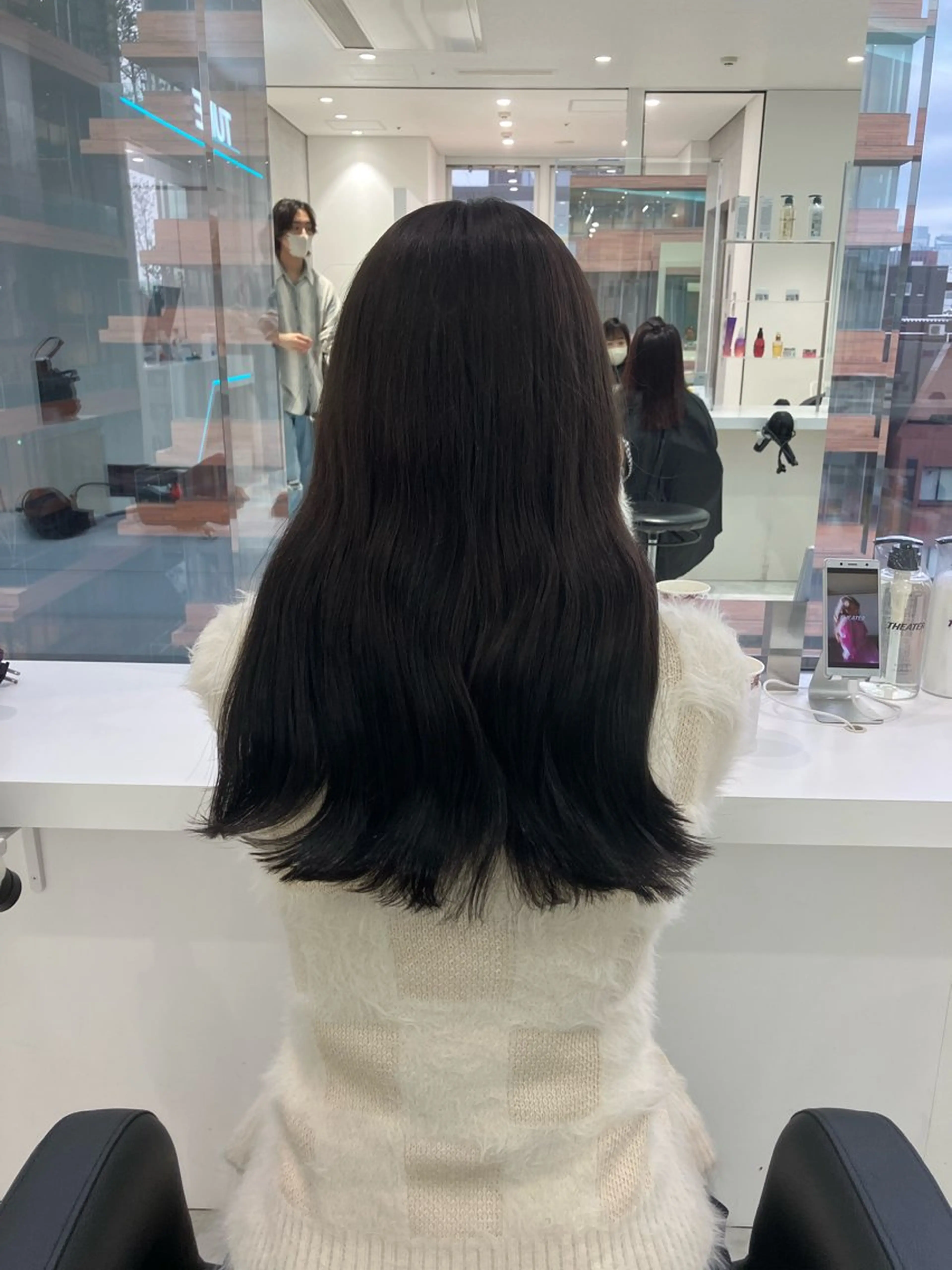 ロング カラー ヘアアレンジ 🫧透明感ラベンダー 似合わせ🫧あい🫧のヘアスタイル