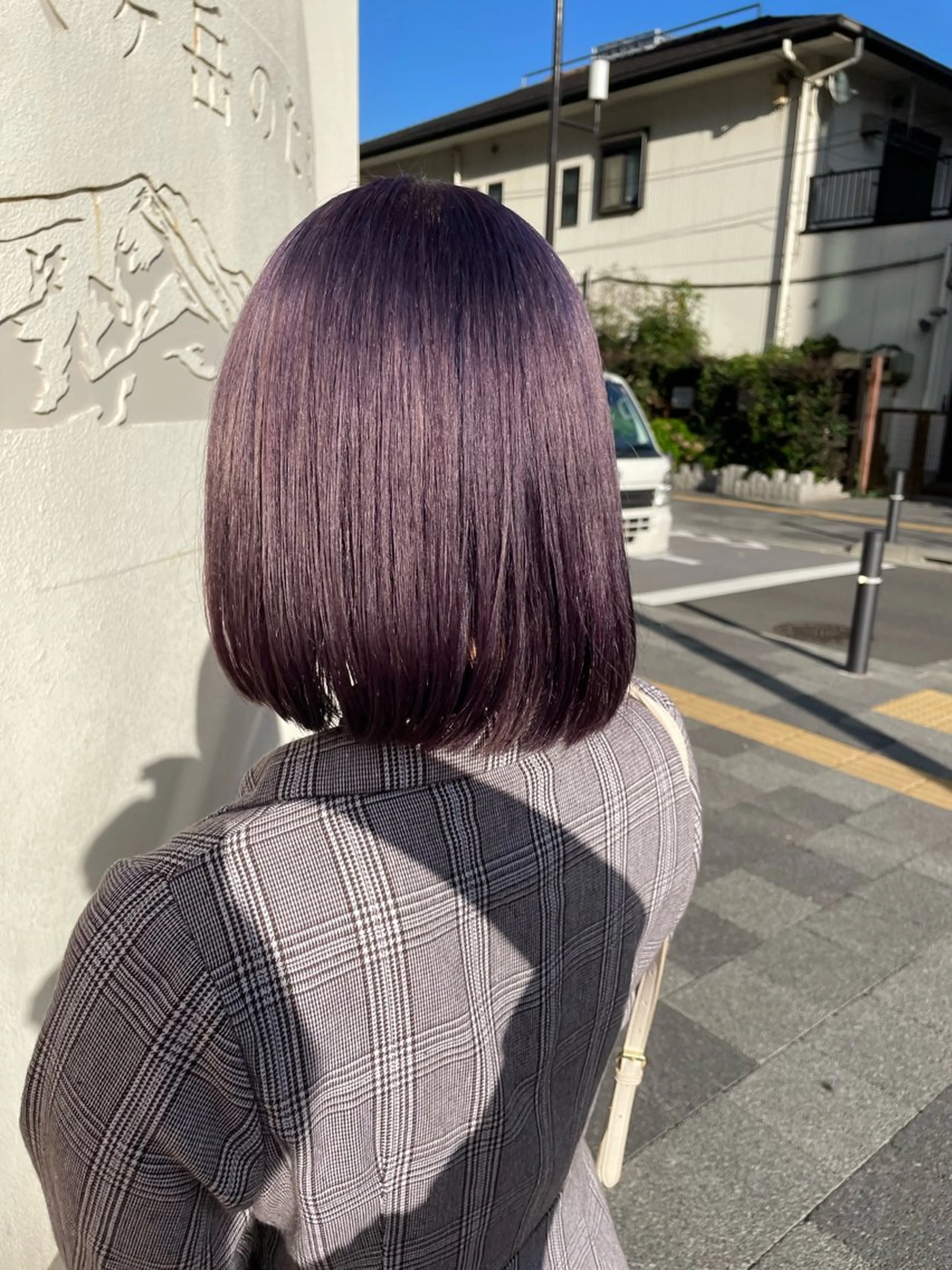 ミディアム カラー ヘアカラー 🌸柔らかハイトーン 🧃Shionのヘアスタイル