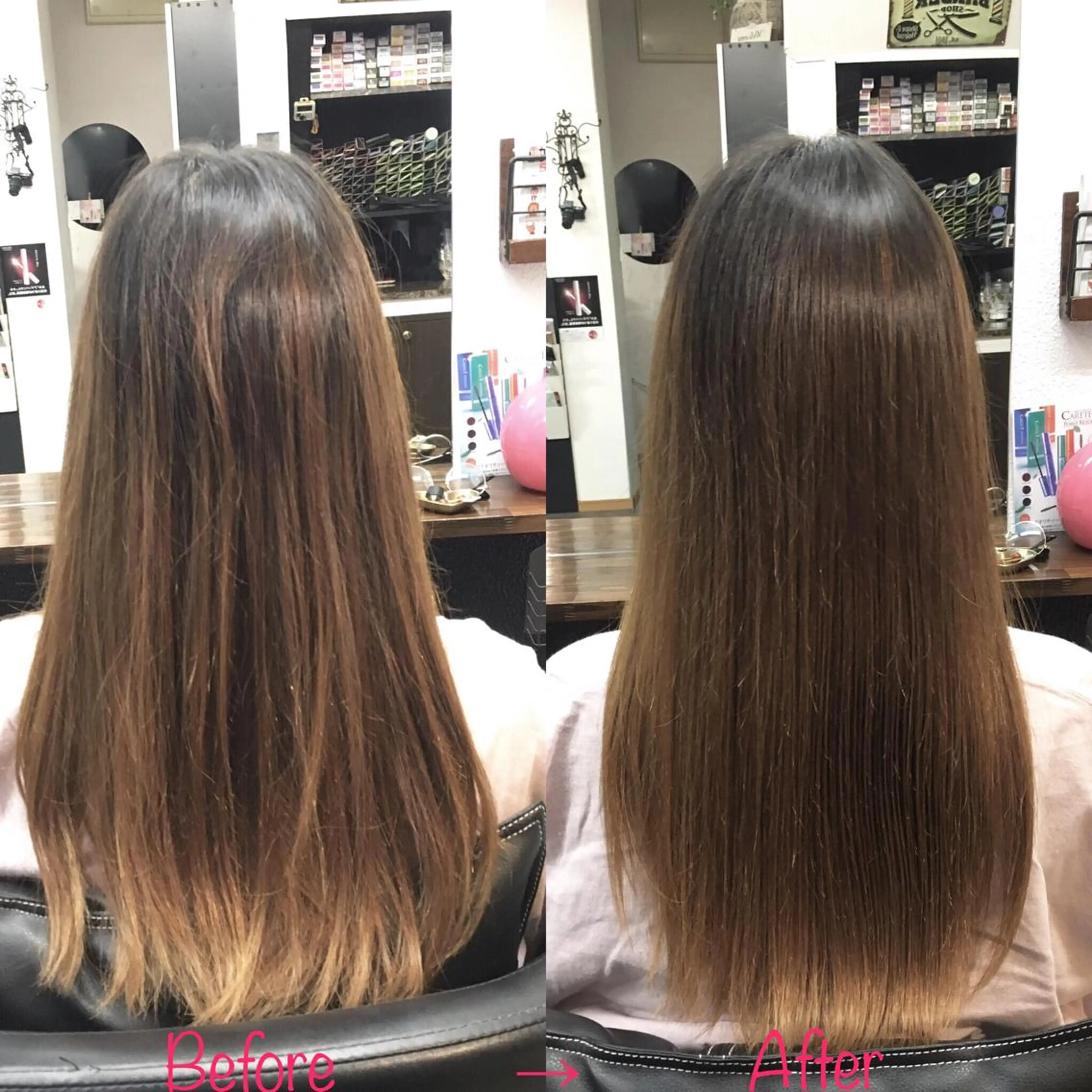 セミロング 縮毛矯正&髪質改善 MAILHAIRのヘアスタイル