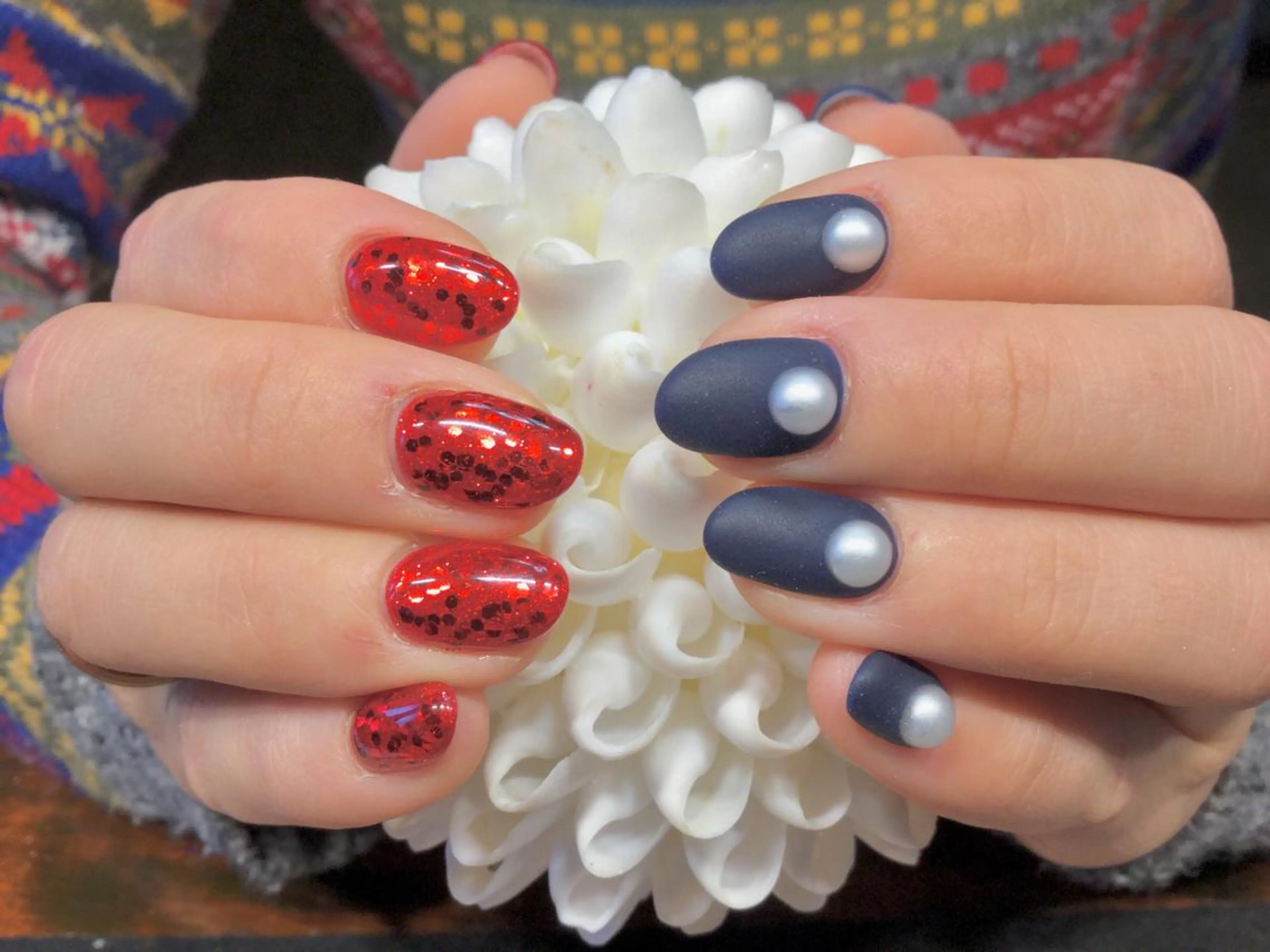 ネイル マットネイル ネイビー C's NAILS CHIAKIのネイルデザイン