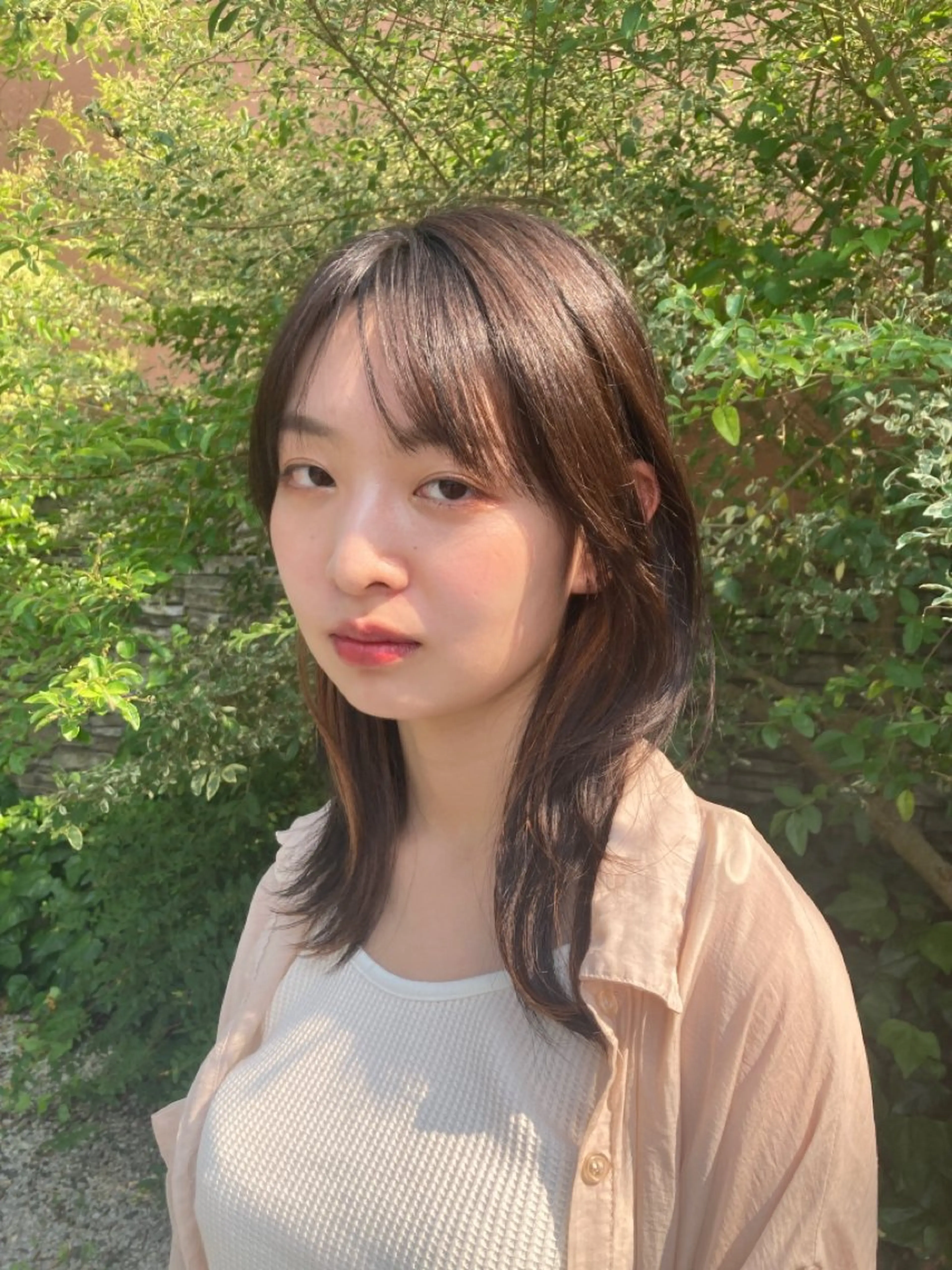 ミディアム ヘアアレンジ レイヤーカット トレンドヘア ♥kanaのヘアスタイル
