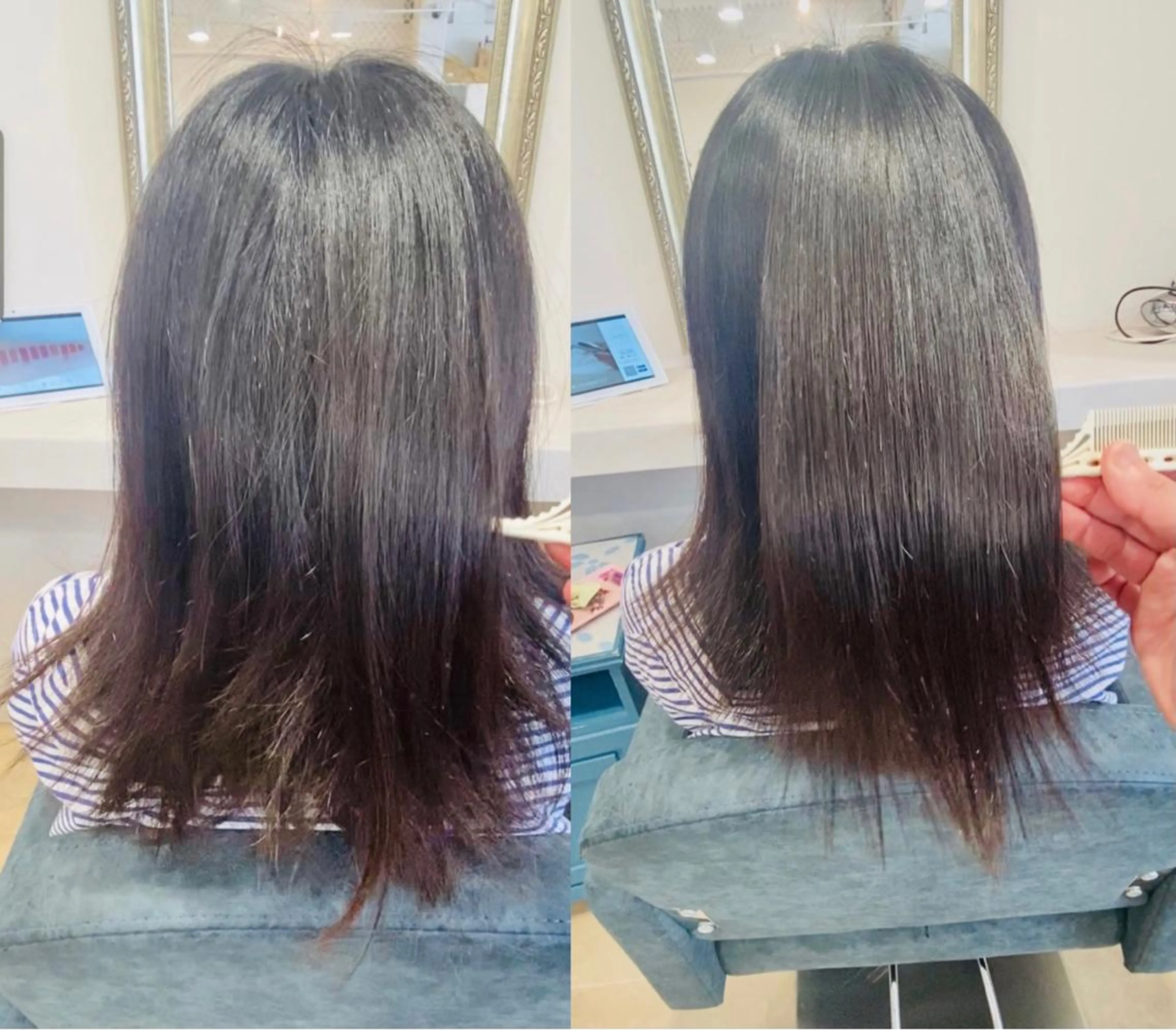 ロング パーマ カット 縮毛矯正 AngeBay.NaHa所属・饒平名 知也のヘアスタイル