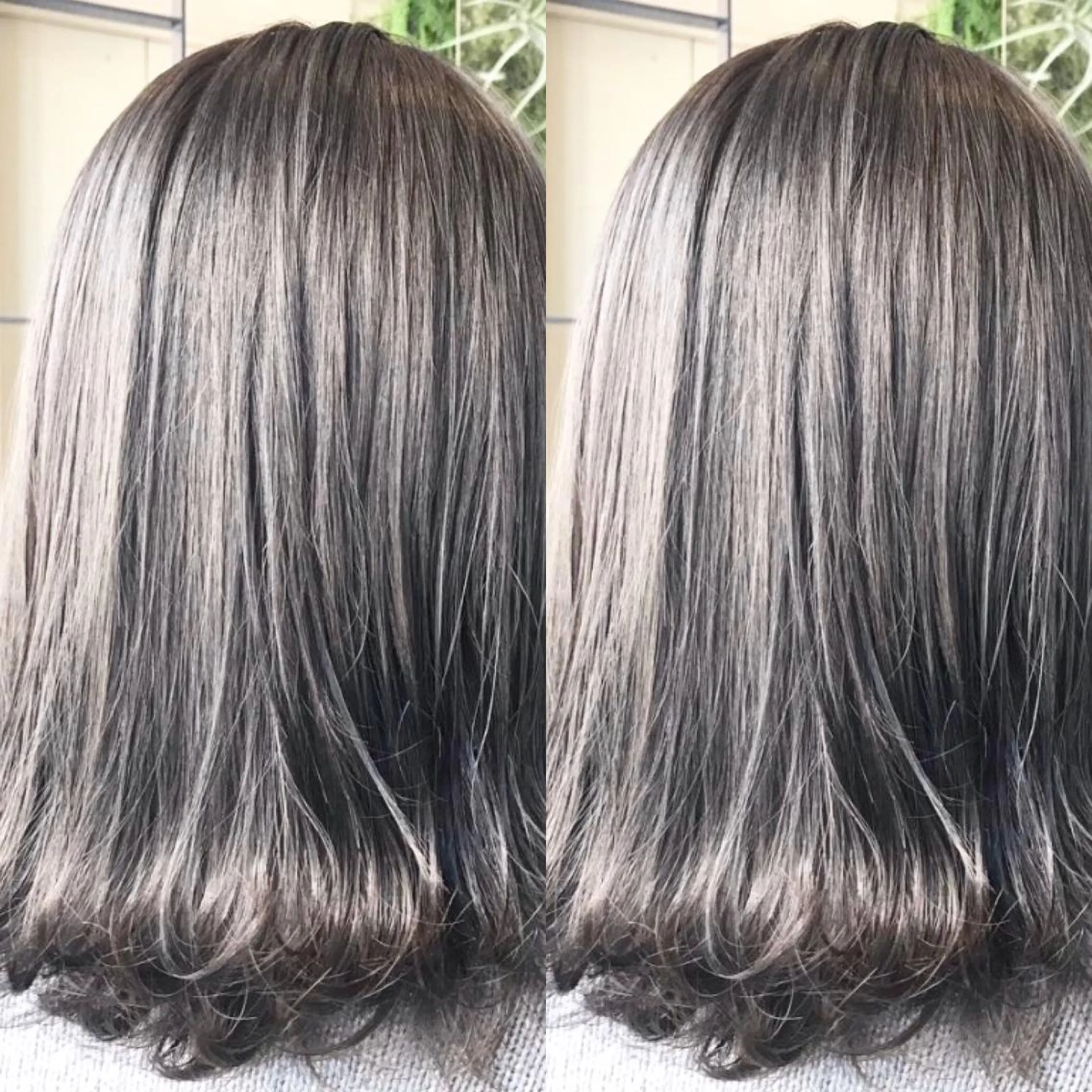 ミディアム カラー Hanna by W_SALONのヘアスタイル