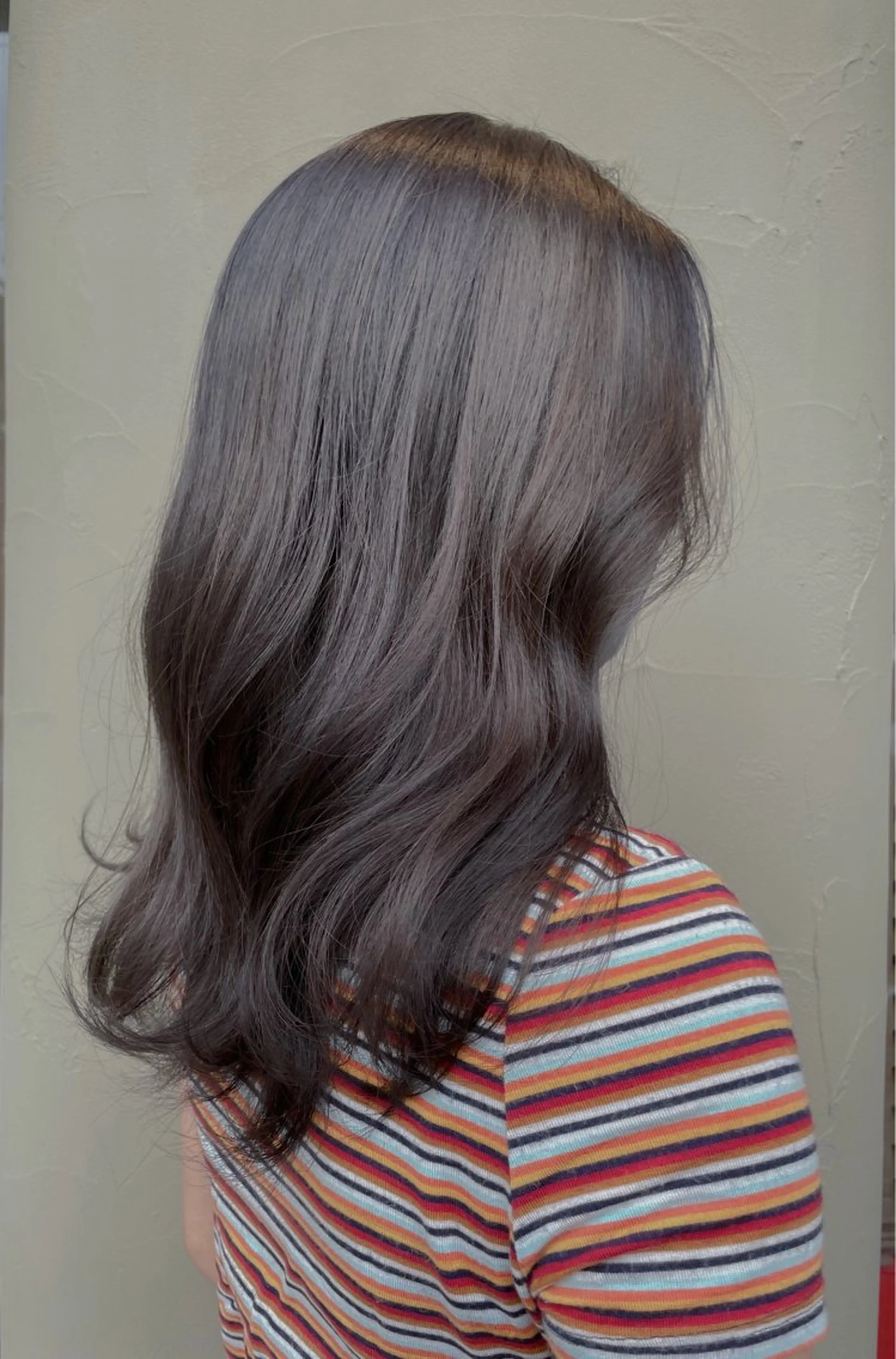 セミロング カット ヘアカラー トリートメント ベージュカラー⌇﻿ くびれヘア.𐙚心音のヘアスタイル