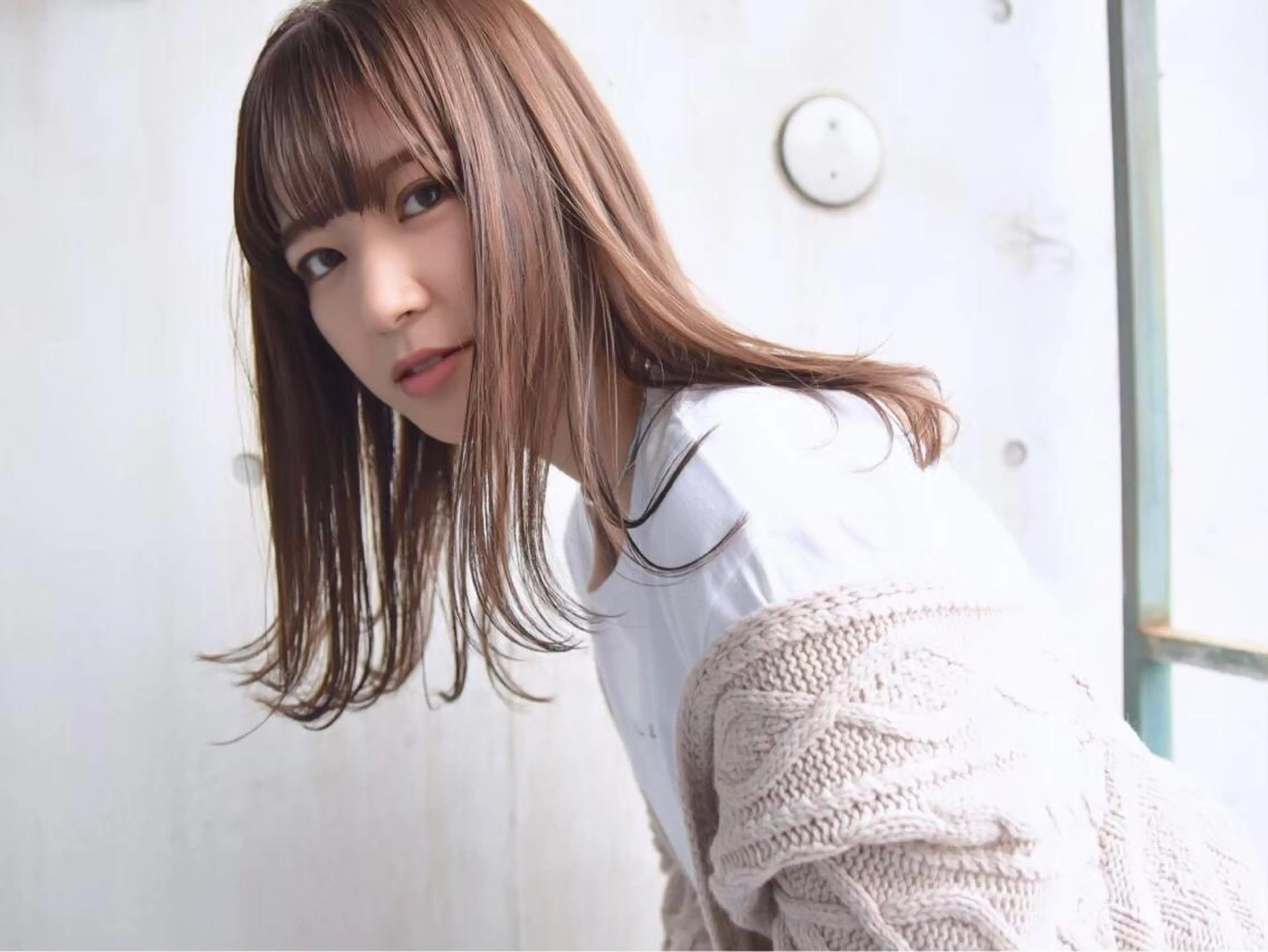 セミロング Trip 大名🌟 ダブルカラーのヘアスタイル